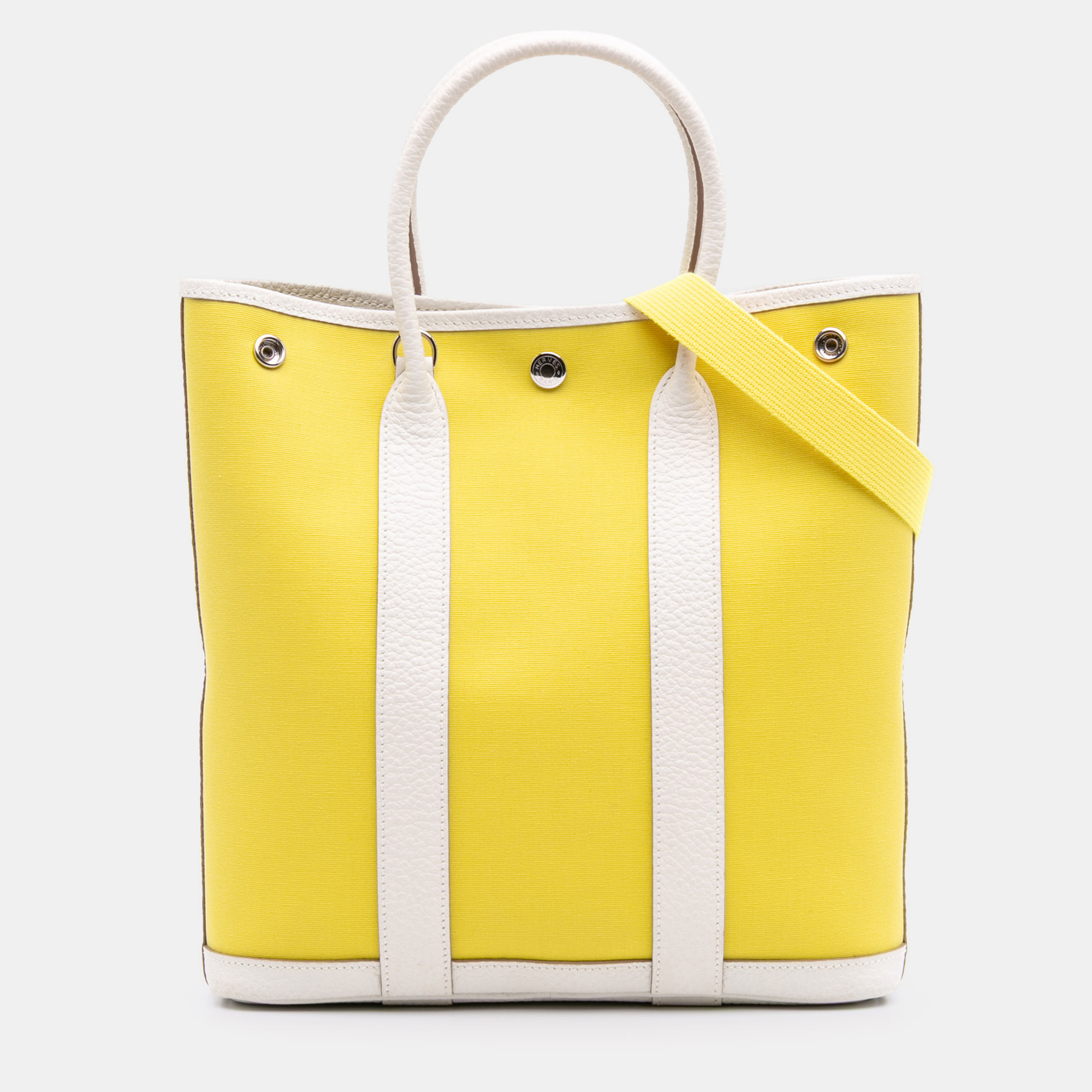 

Hermes White Yellow Toile and Negonda Garden File 28