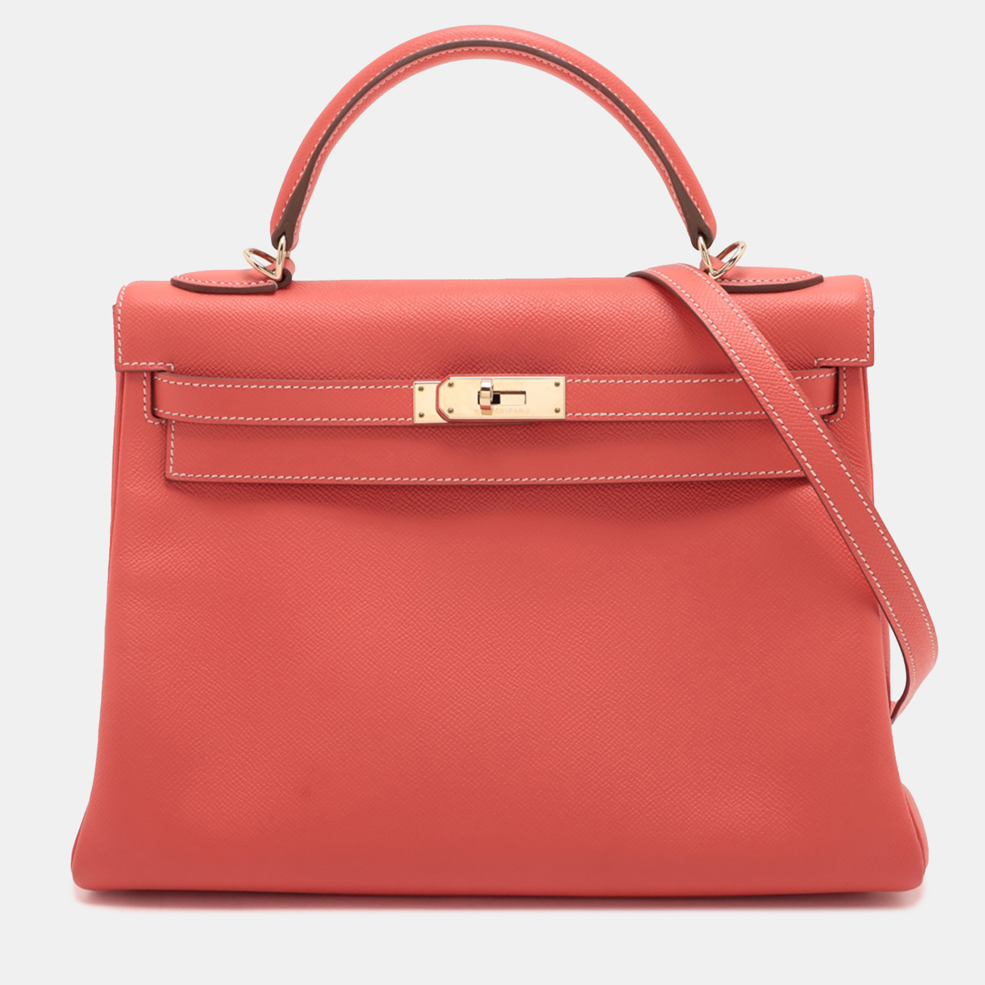 

Hermes Pink Epsom Candy Kelly II Retourne 32