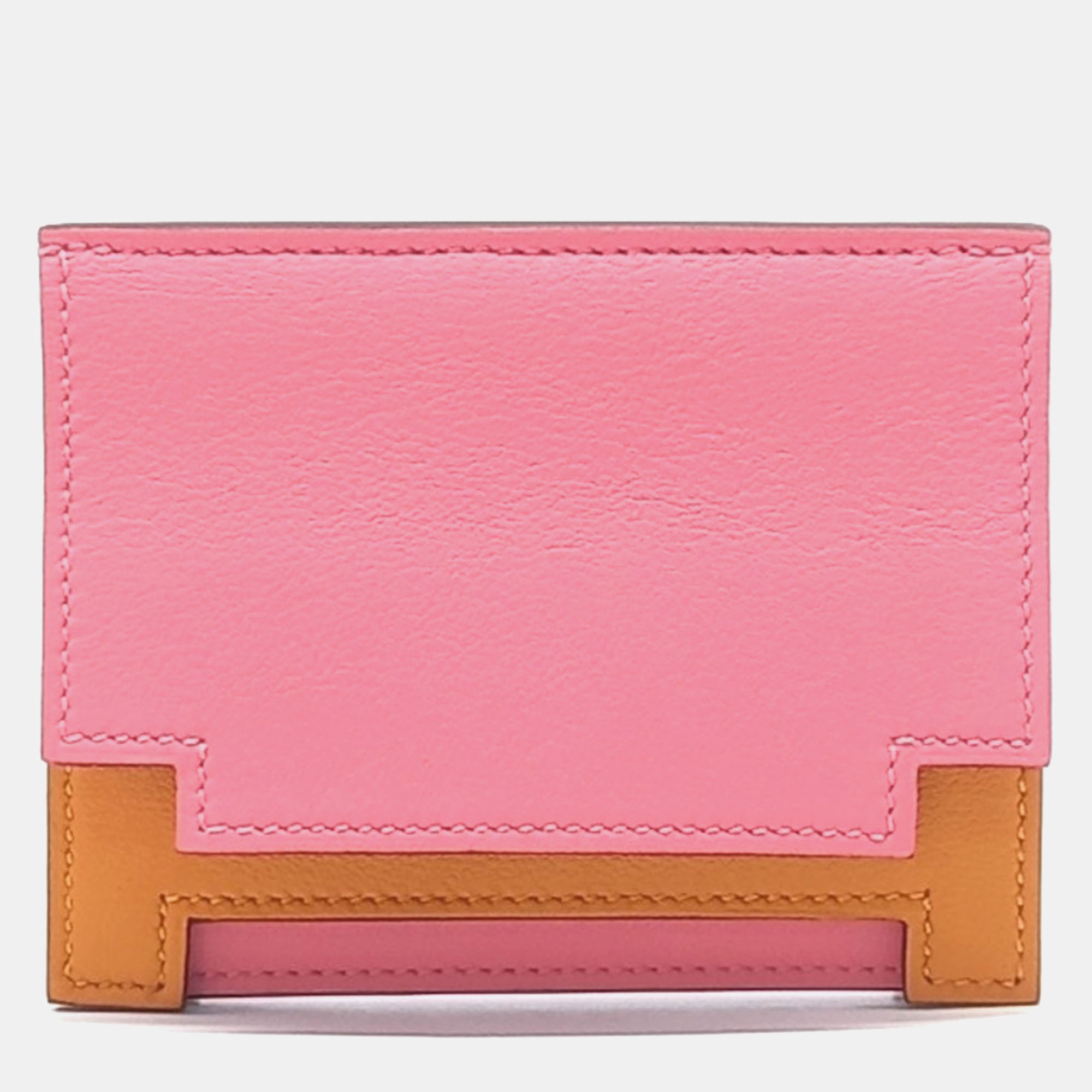 

Hermes Pink Leather Card Wallet