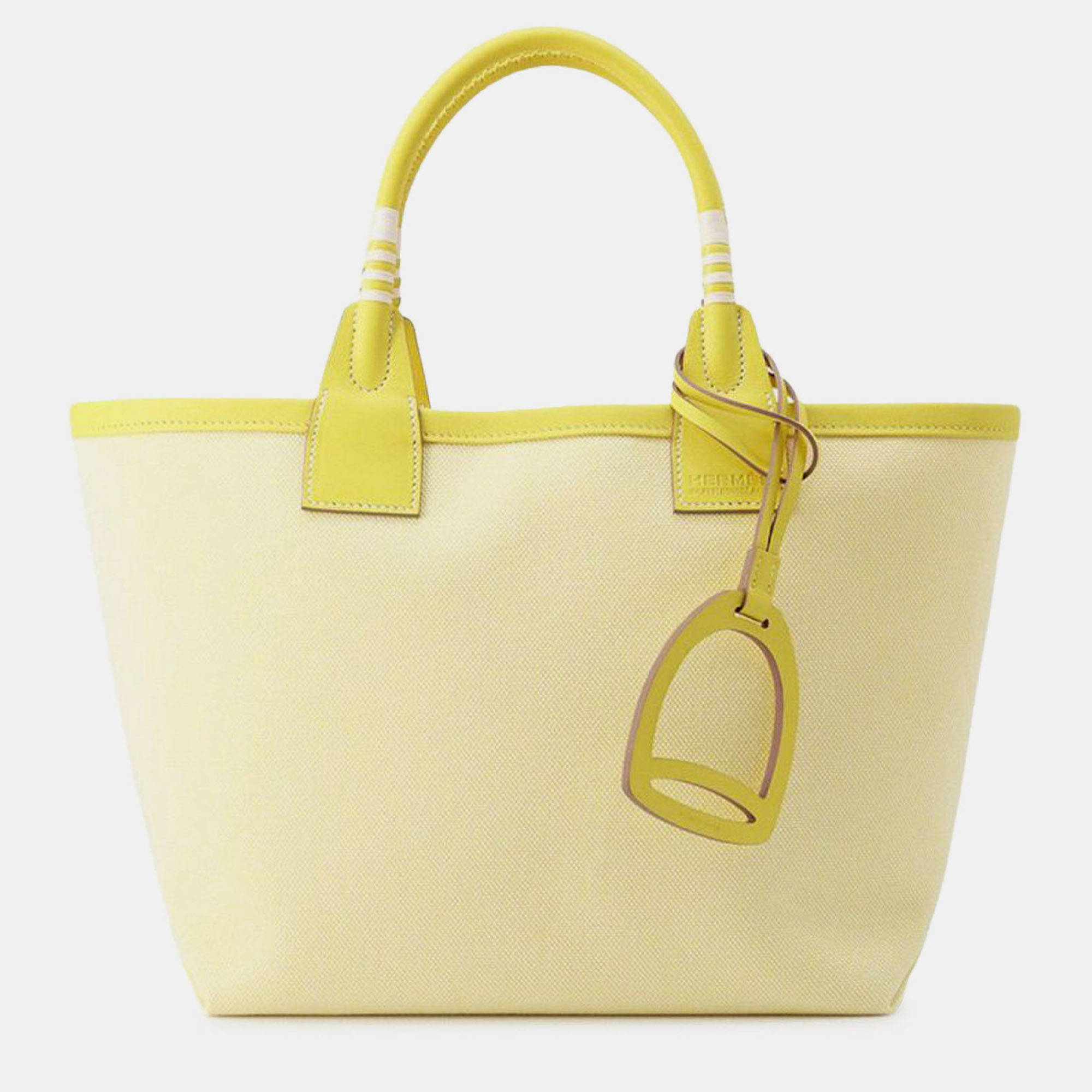 

Hermes Yellow Toile Sac Steeple 25