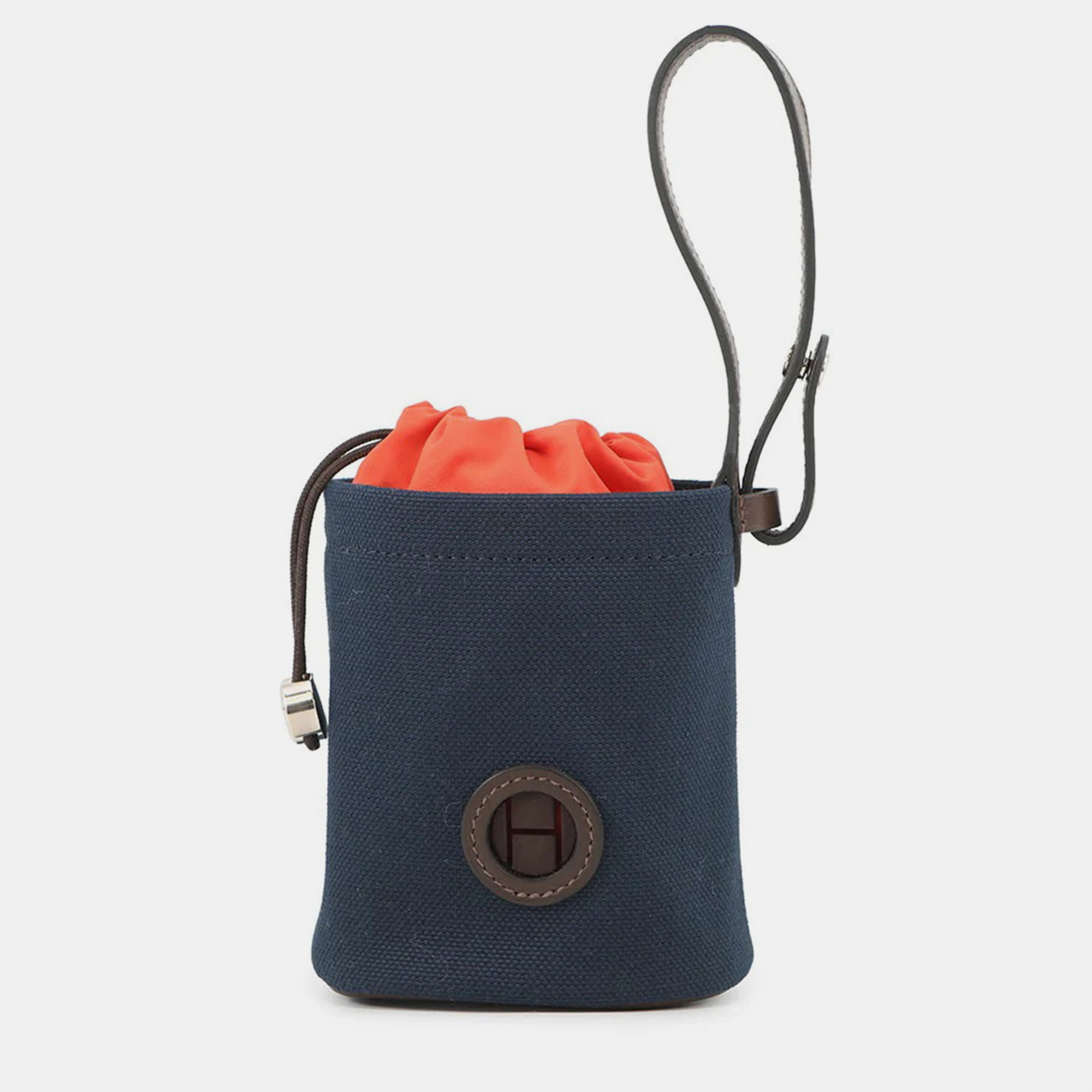 

Hermes Dog Treat Pouch Navy Coating Canvas, Navy blue