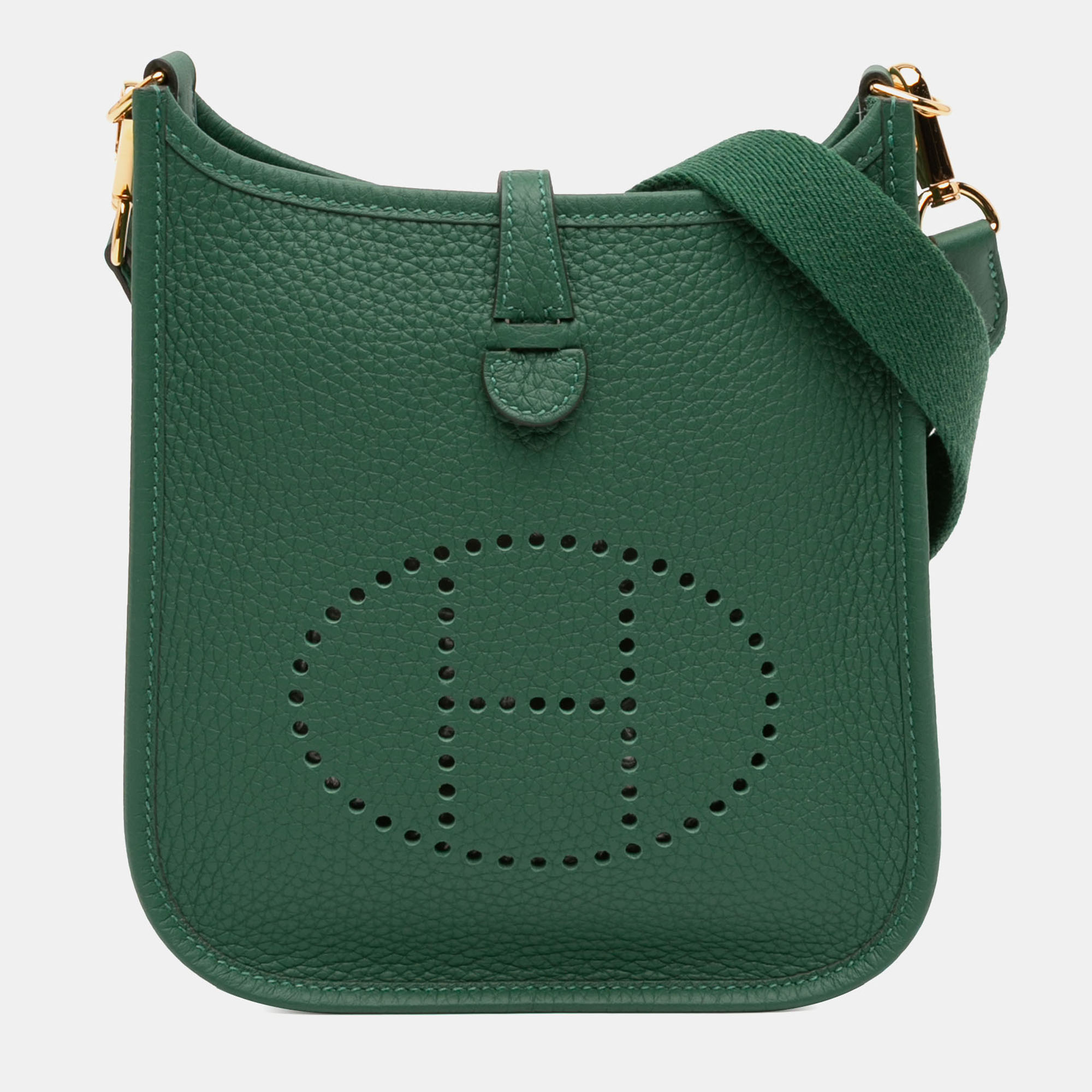 

Hermes Evelyne TPM Green Clemence Bag