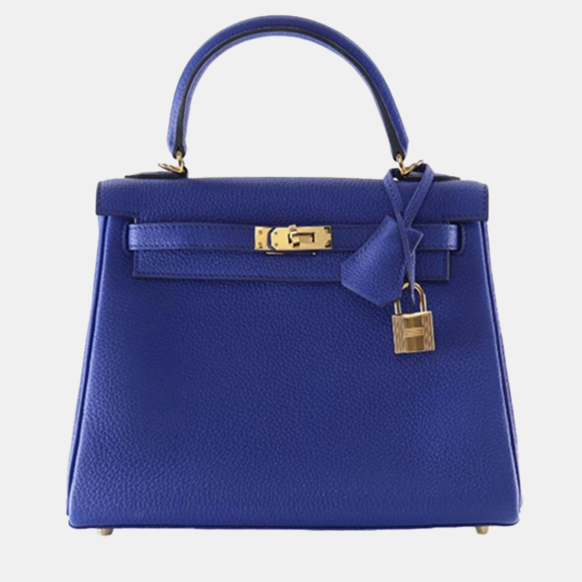 

Hermes Blue Togo Kelly II Retourne 25