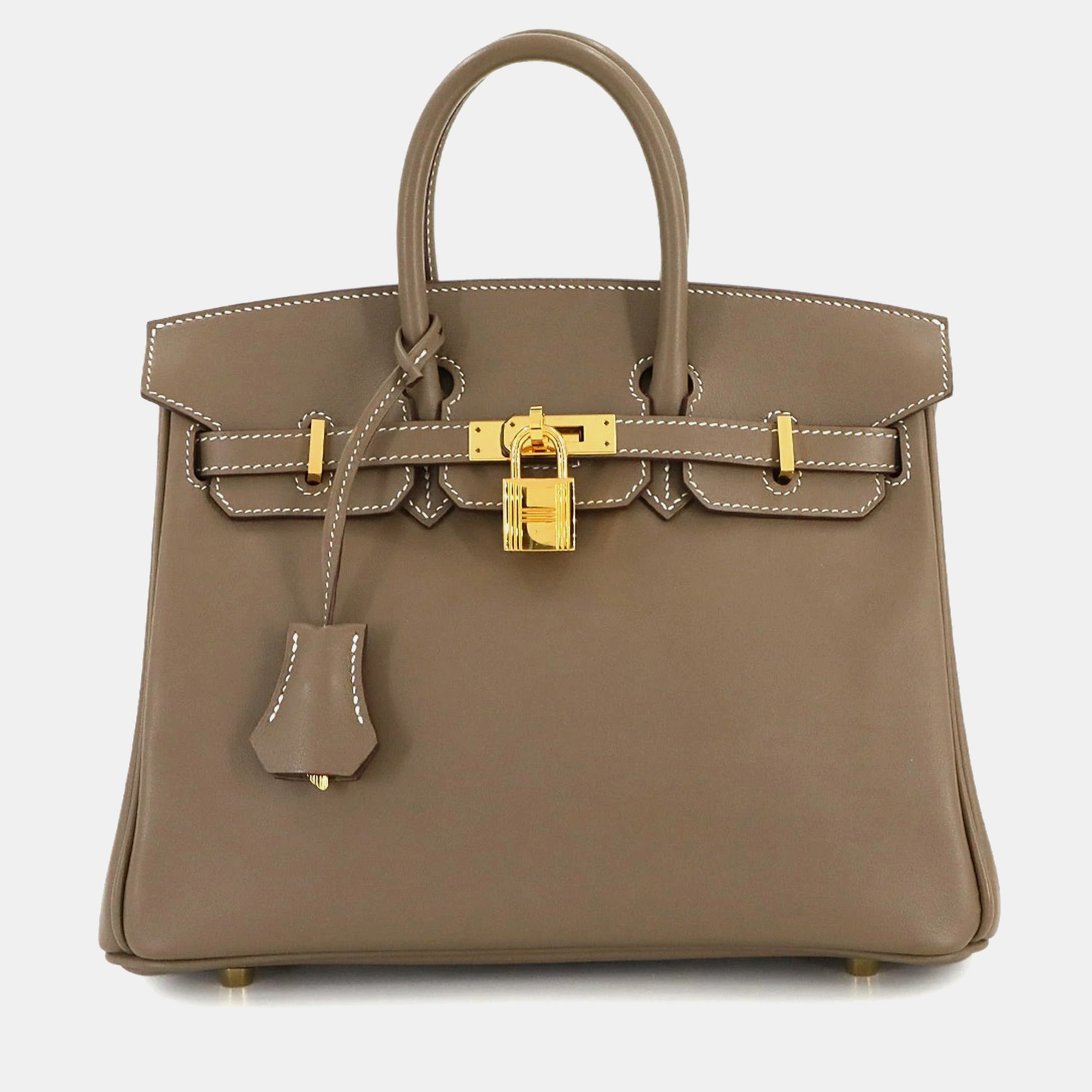 

Hermes Birkin 25 Swift Etoupe Handbag, Brown