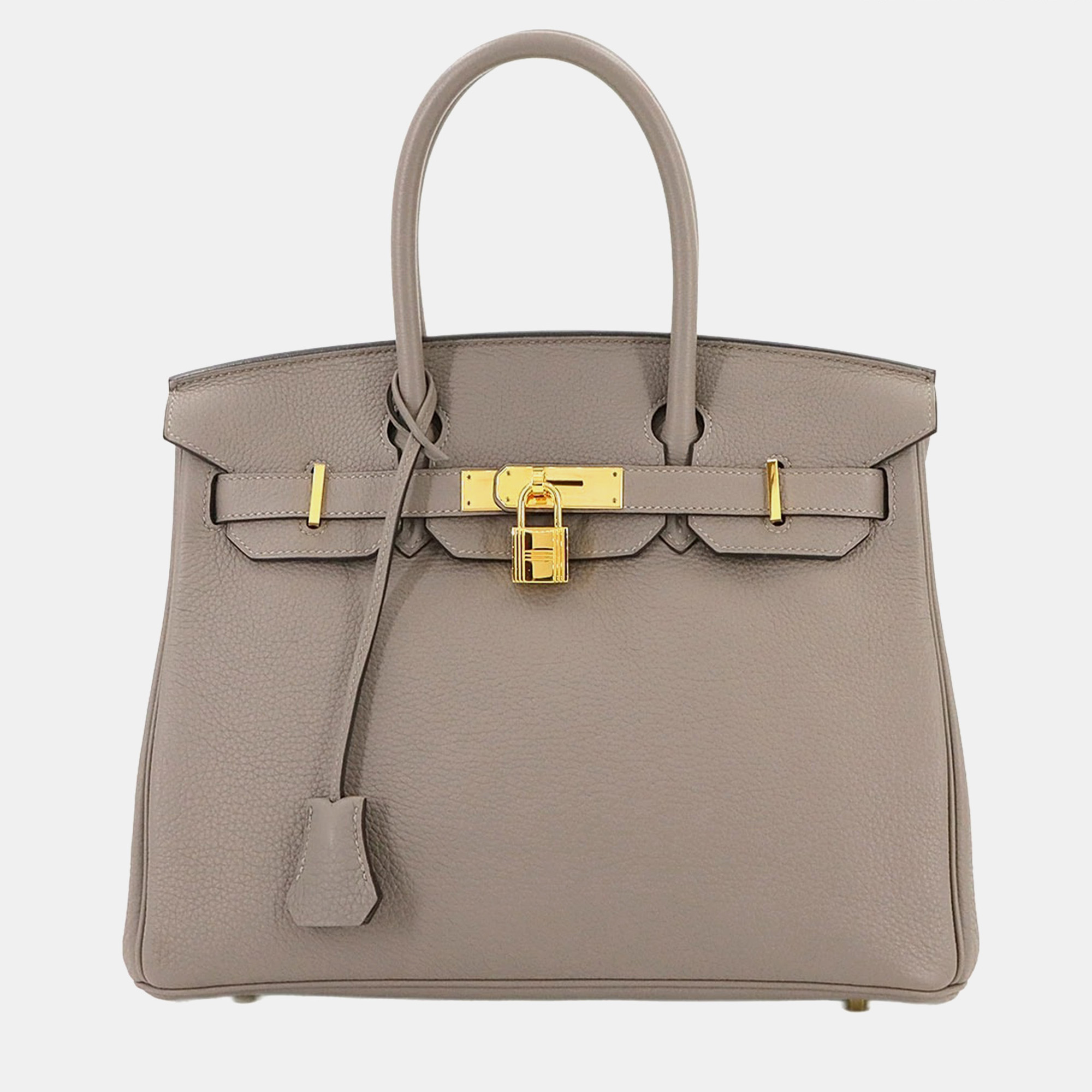 

Hermes Birkin 30 Togo Asphalt Handbag, Beige