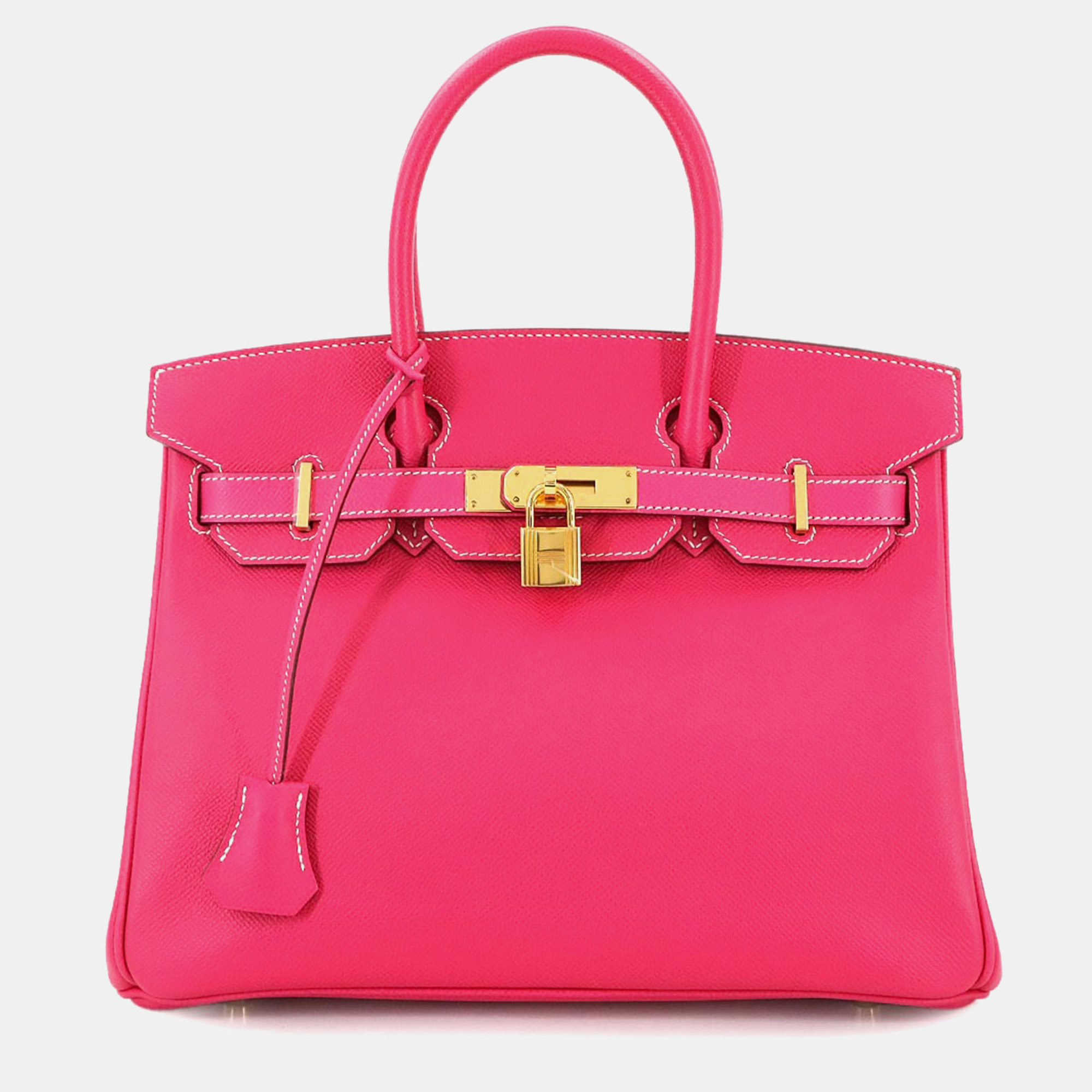 

Hermes Birkin 30 Epsom Rose Tyrien Handbag, Pink