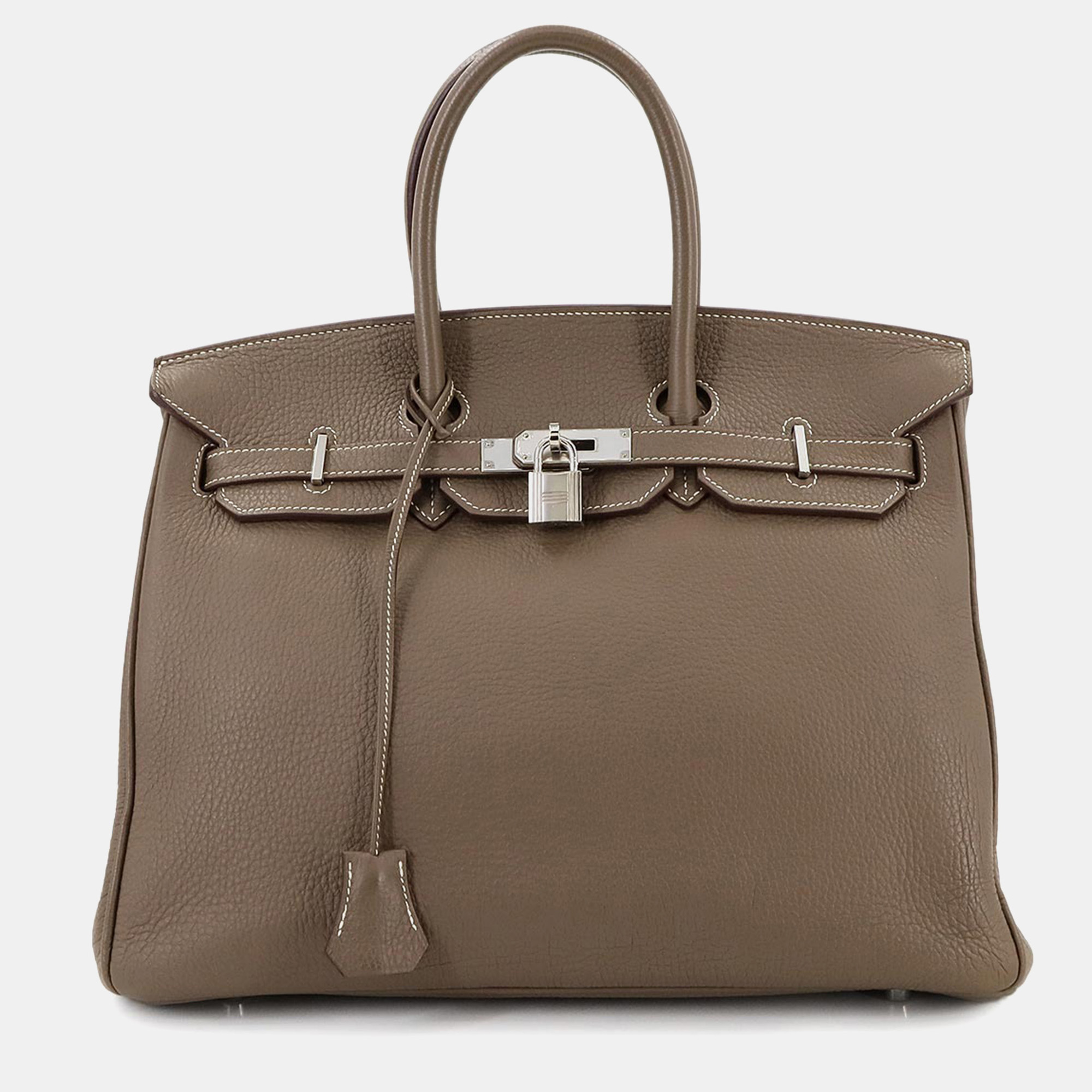

Hermes Birkin 35 Togo Etoupe Handbag, Beige