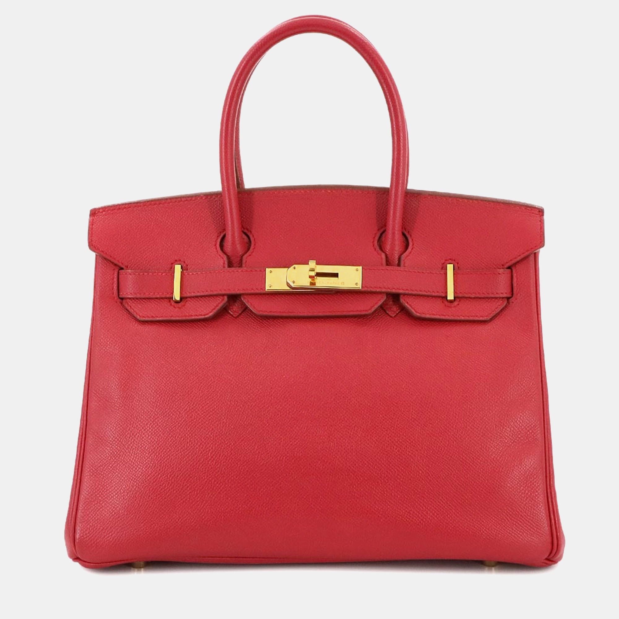 

Hermes Birkin 30 Couchvel Epsom Rouge Vif Handbag, Red