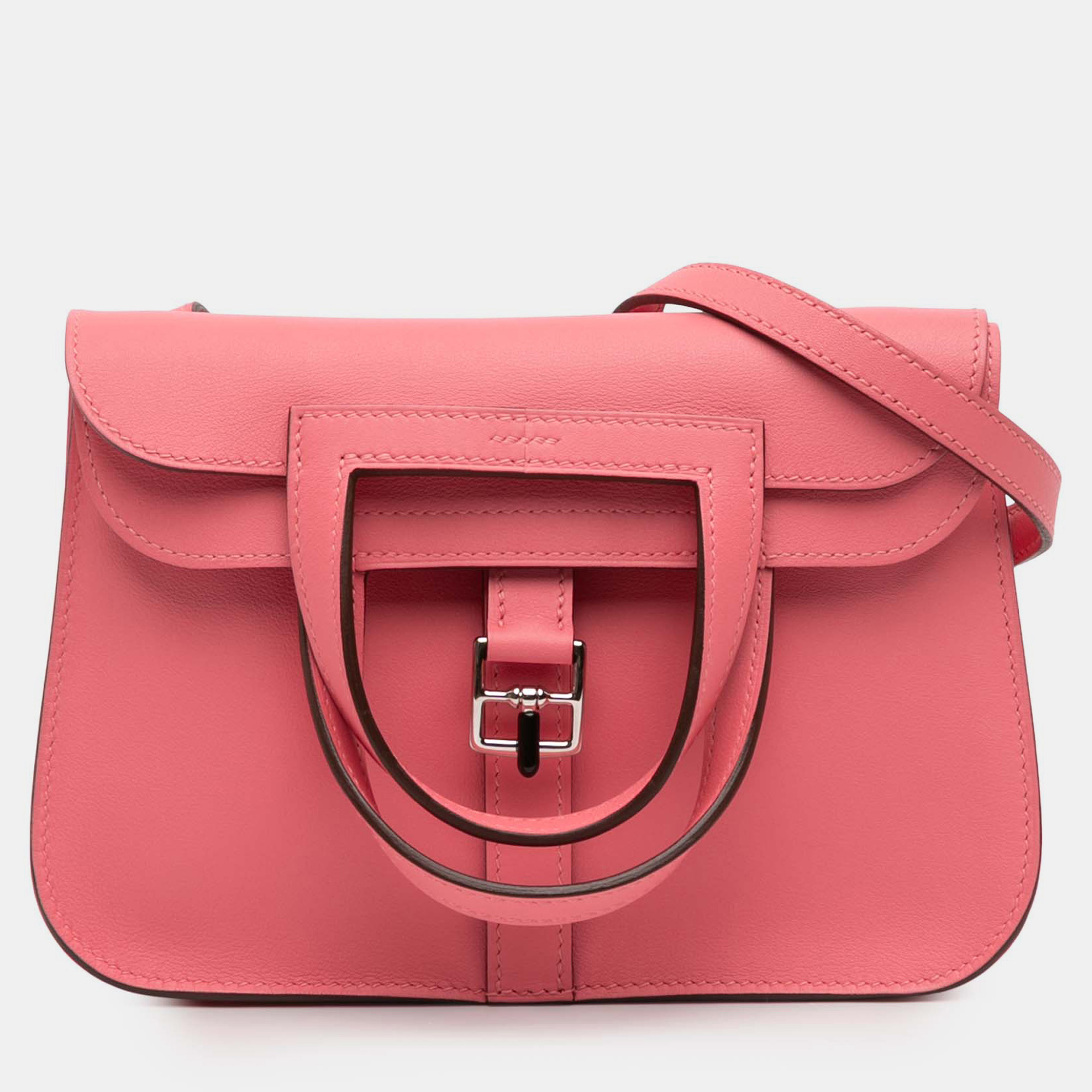 

Hermes Rose Azalee Mini Swift Halzan 22, Pink