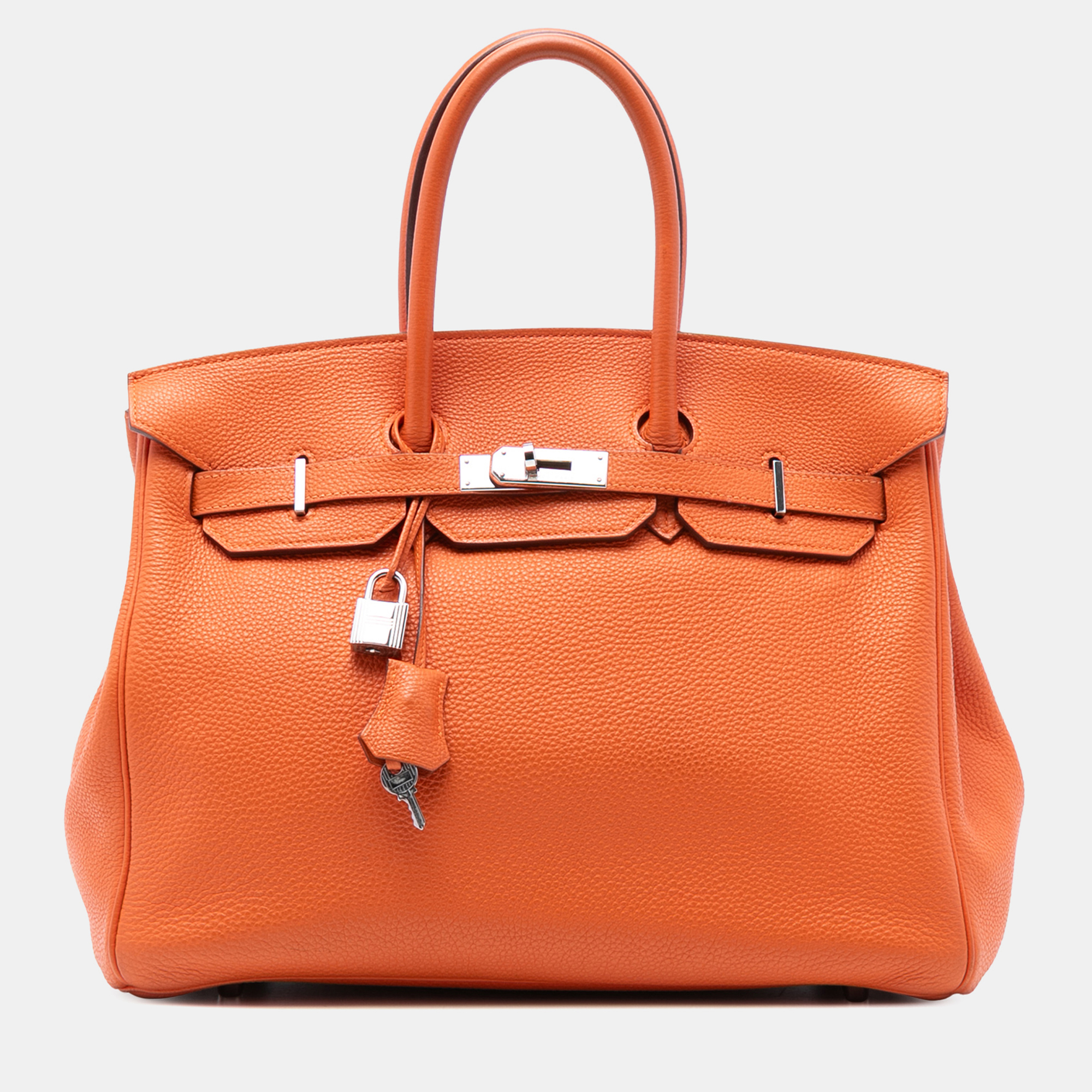

Hermes Orange Clemence Birkin Retourne 35