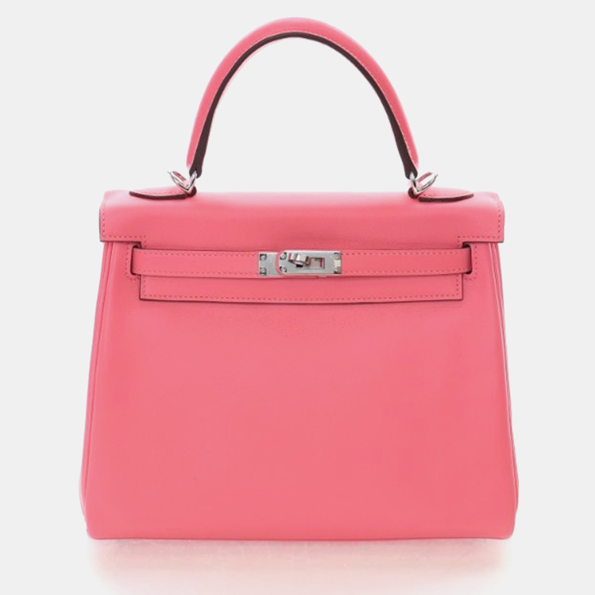 

Hermes Rose Azalea Swift Kelly 25, Pink