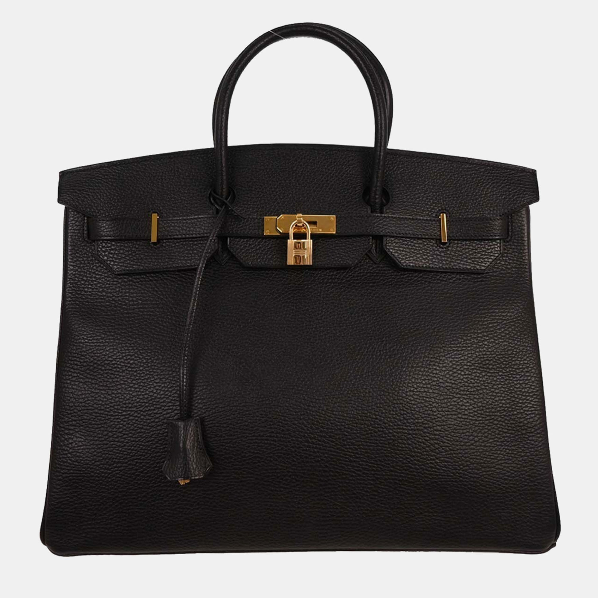 

Hermes Black Ardennes Birkin 40 Handbag