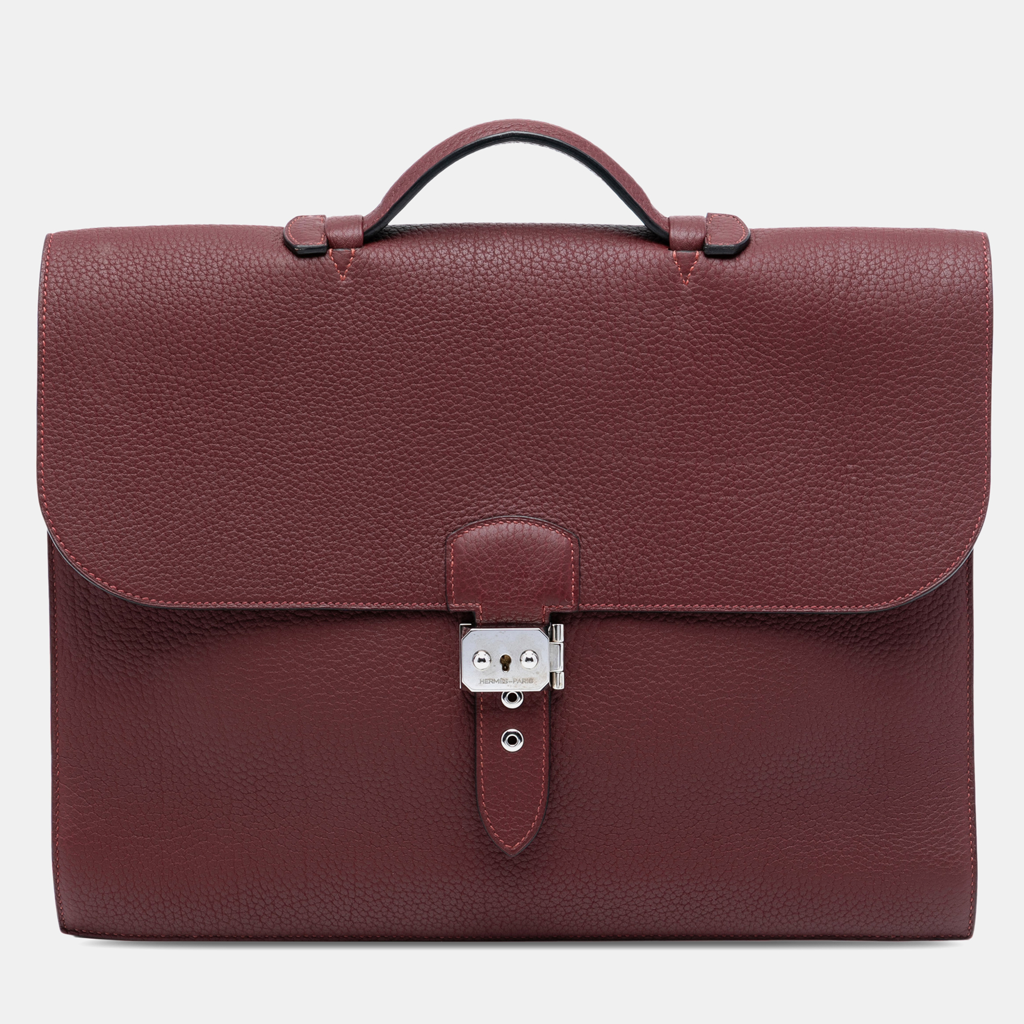 

Hermes Red Togo Sac A Depeches 38