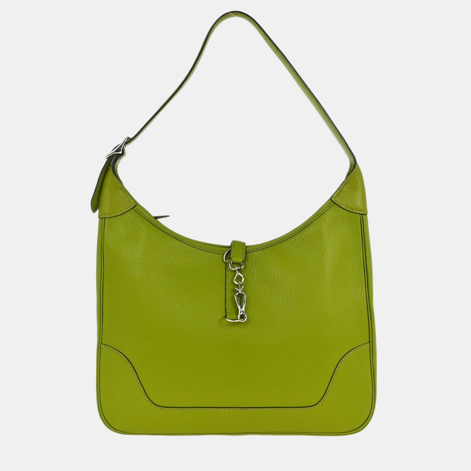 

Hermes Trim 31 Anis Green Chevre Mysore Leather Shoulder Bag