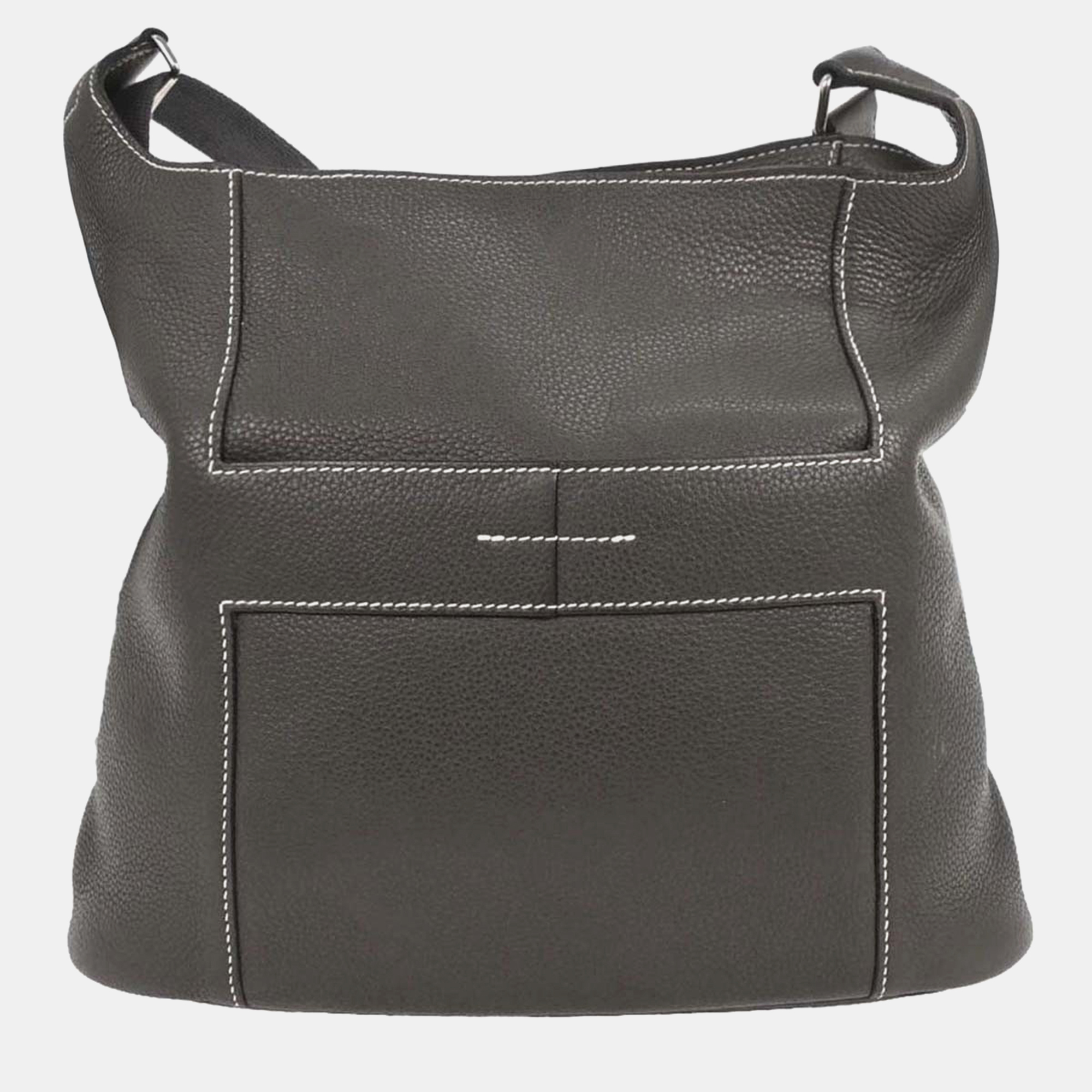 

Hermes Graphite Taurillon Clemence Goodnews Pm Shoulder Bag, Black