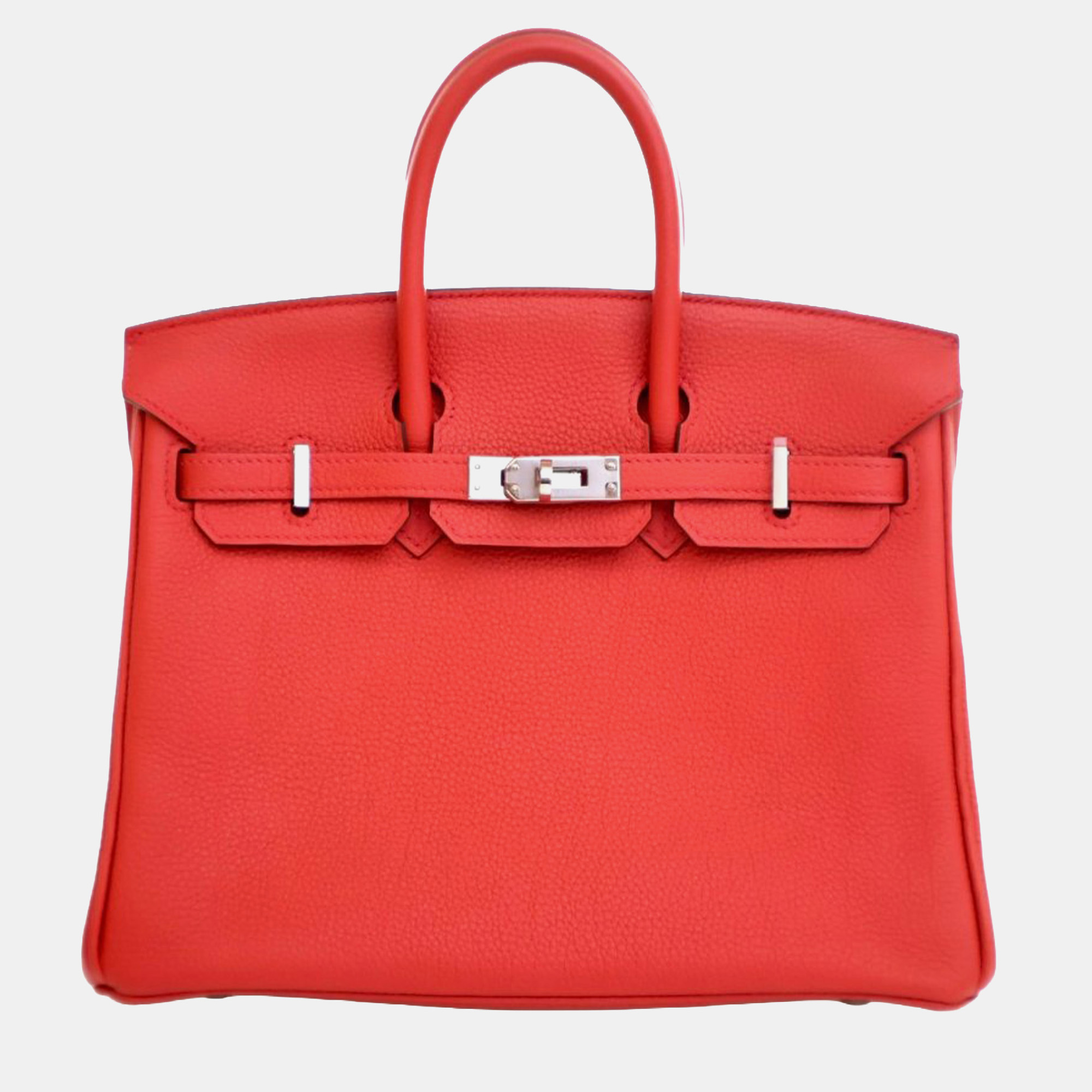 

Hermes Rouge Tomate Togo Birkin Retourne 25, Red