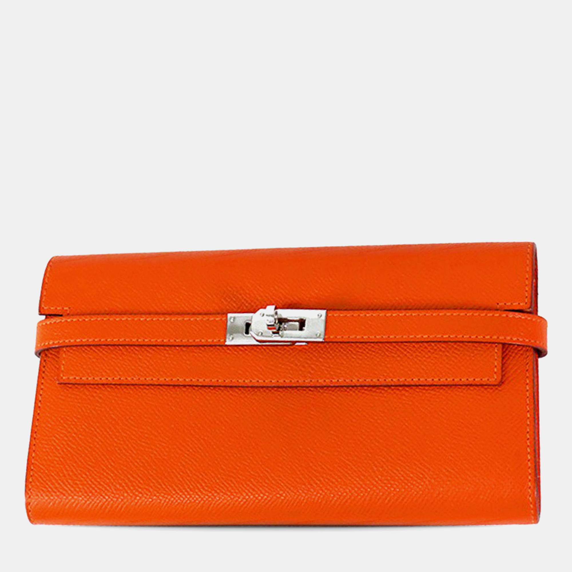 

Hermes Orange Epsom Kelly Longue Wallet