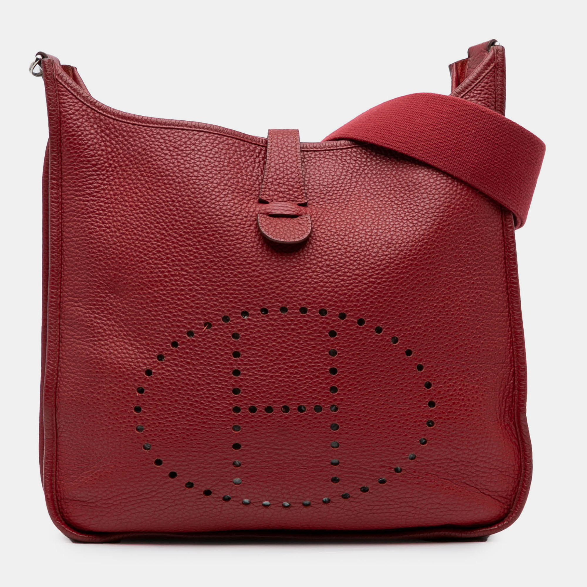 

Hermes Red Clemence Evelyne III 29