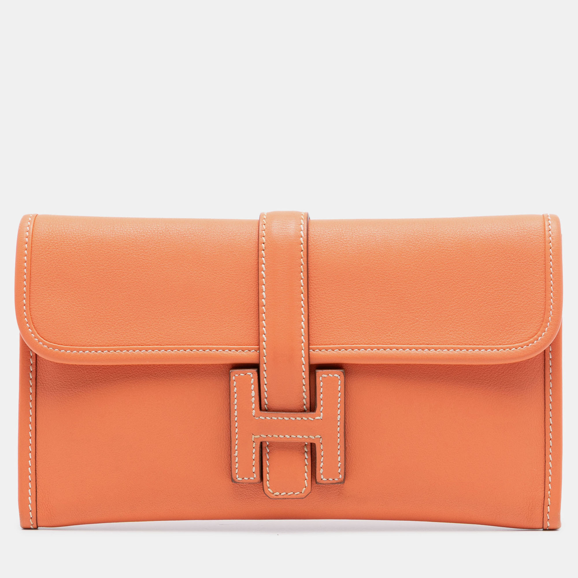 

Hermes Orange Swift Jige Duo