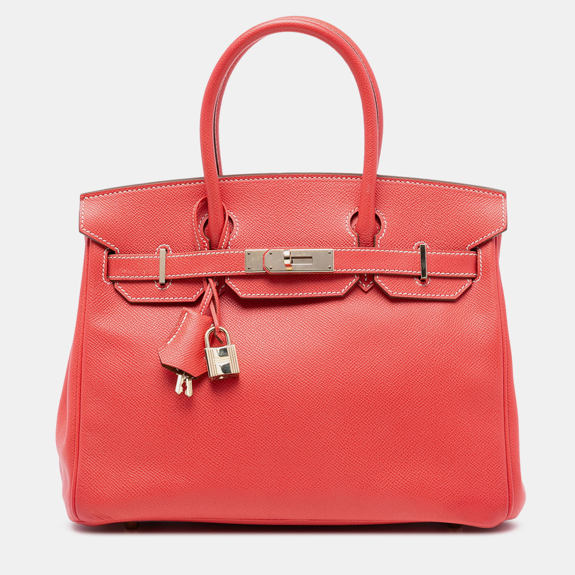 

Hermes Brown Red Epsom Candy Verso Birkin Retourne 35