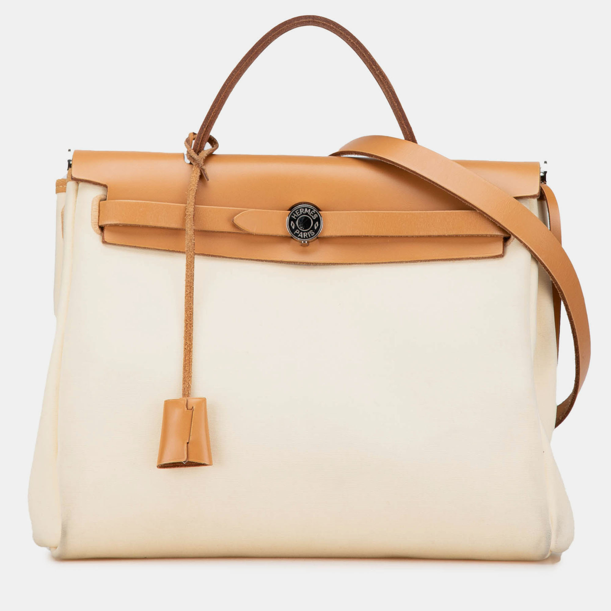 

Hermes Brown Toile Herbag Zip 31