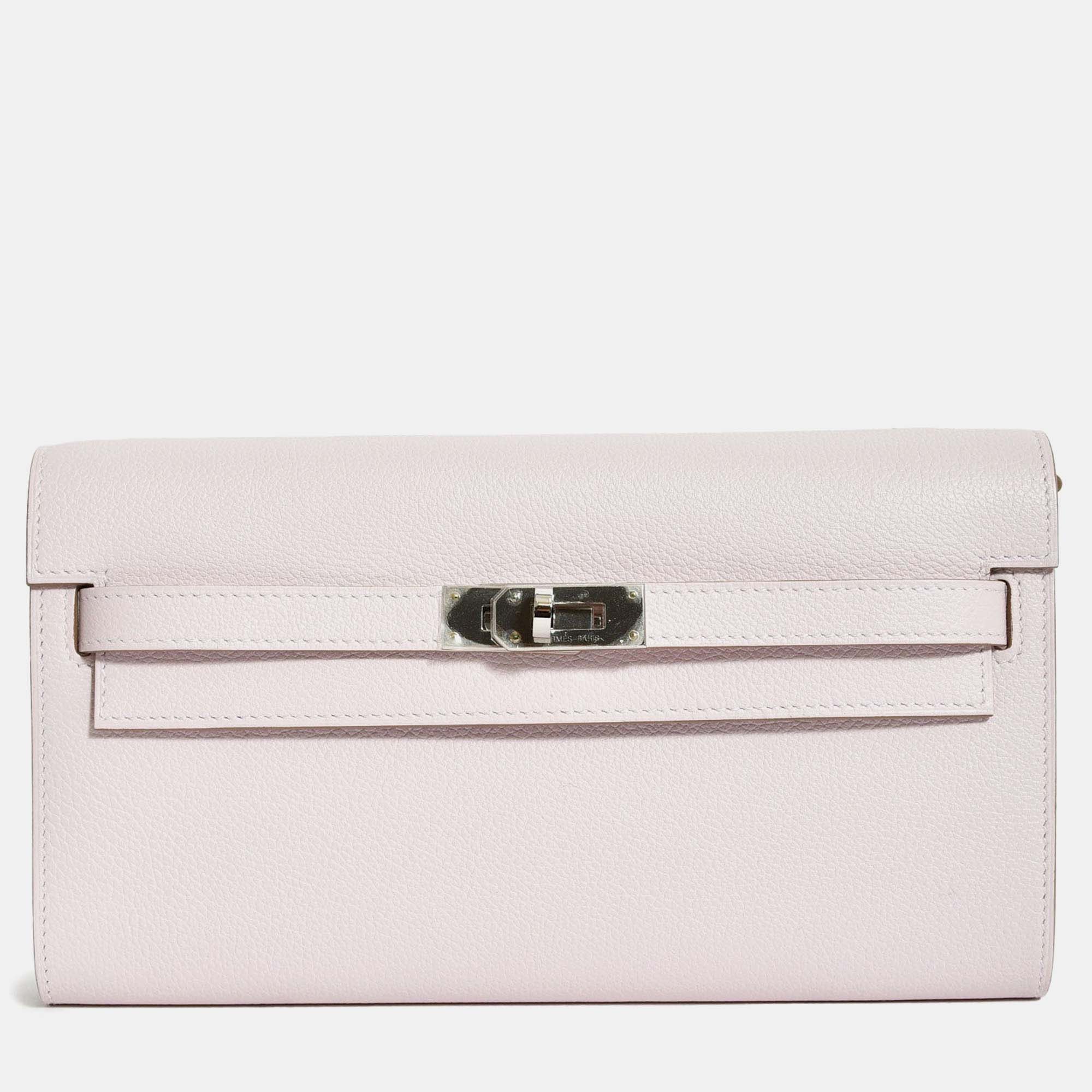 

Hermes 2024 'Mauve Pale' Epsom Leather 'To Go' Crossbody, White