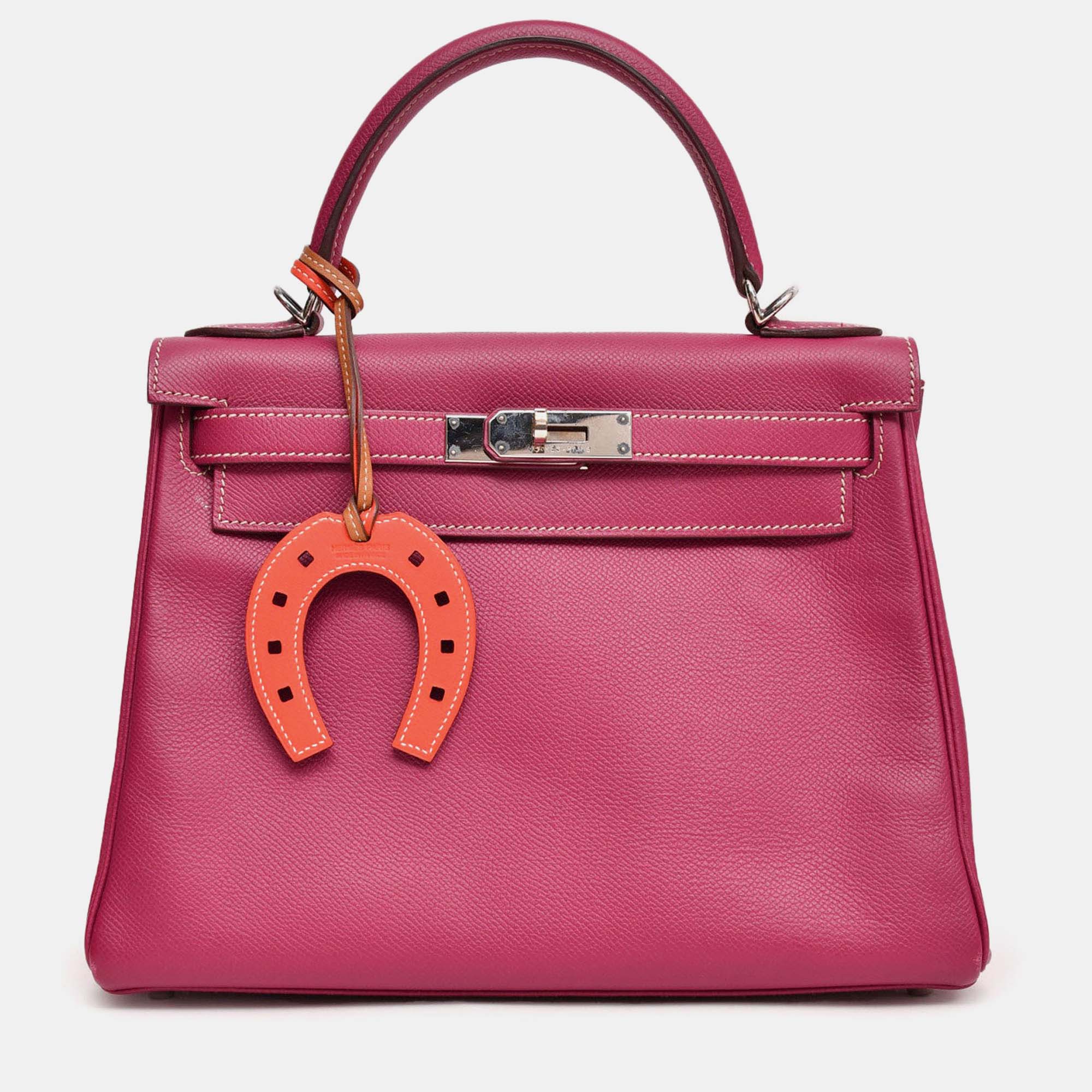 

Hermes 2011 Epsom Leather Sellier Kelly 28, Pink
