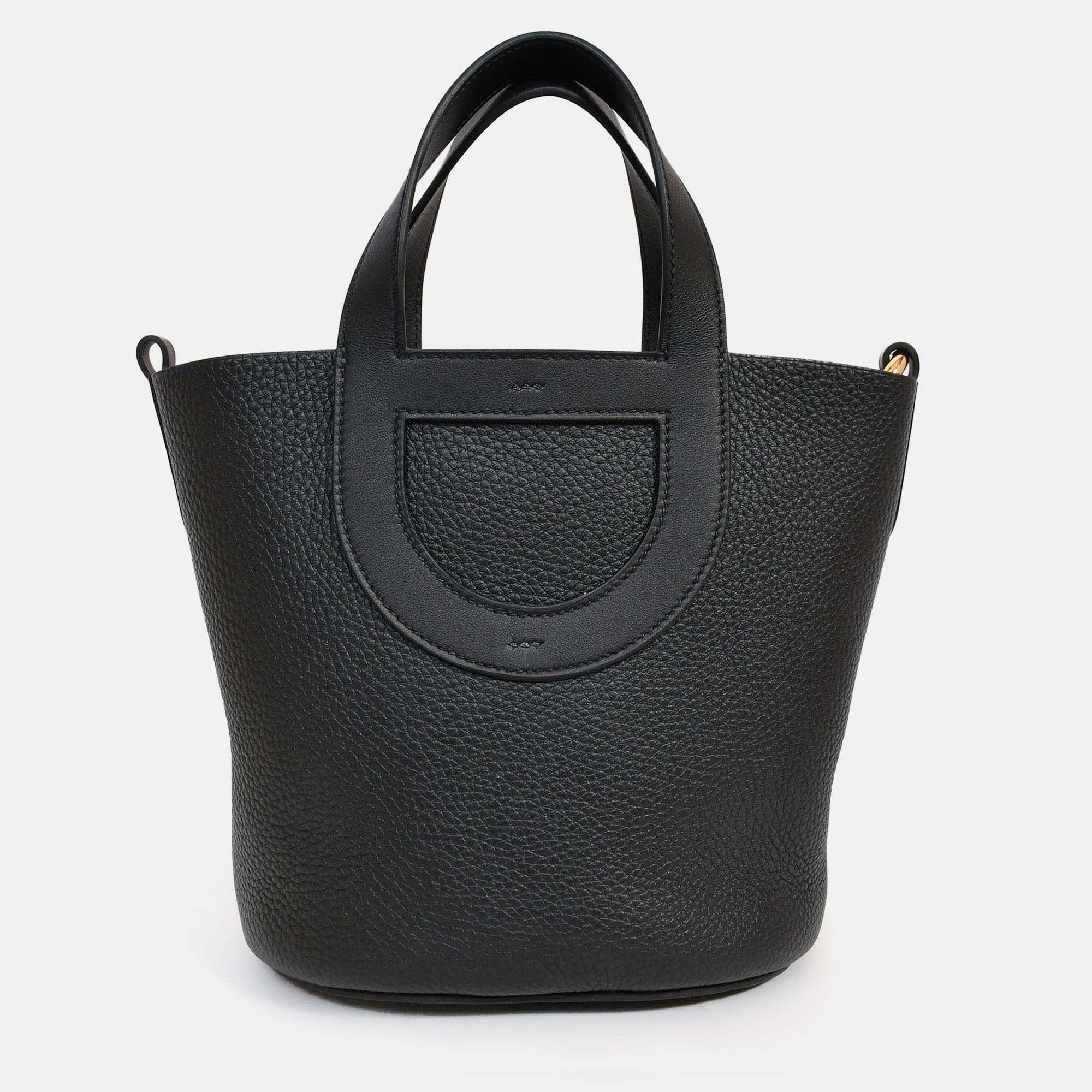 

Hermes 2022 Black Clemence & Swift Leather 'In The Loop' 18