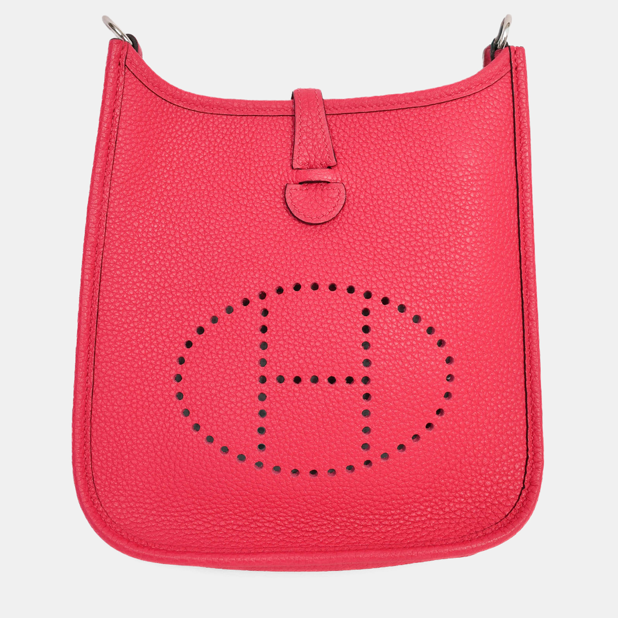 

Hermes 2021 Pink Leather Evelyn TPM Crossbody PHW