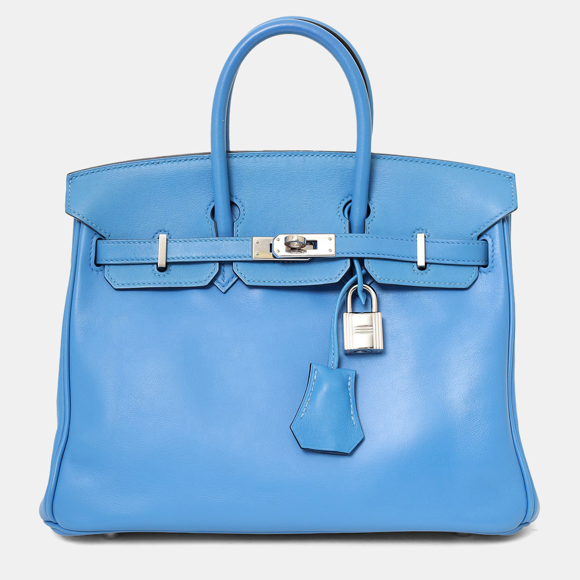 

Hermes 2015 Blue Swift Leather Birkin 25