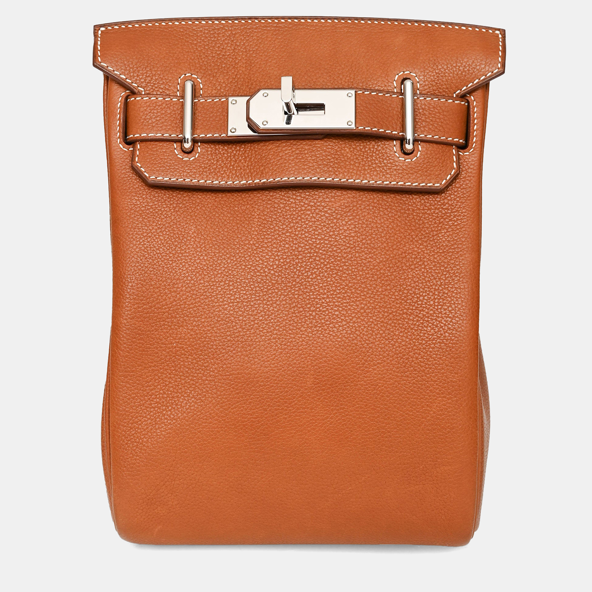 

Hermes 2022 Barenia Leather Hac A Dos PM Backpack, Brown