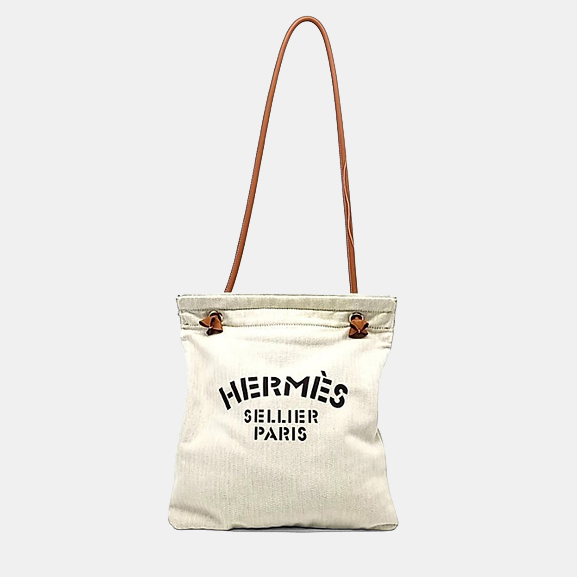 

Hermes Beige Canvas Aline Bag