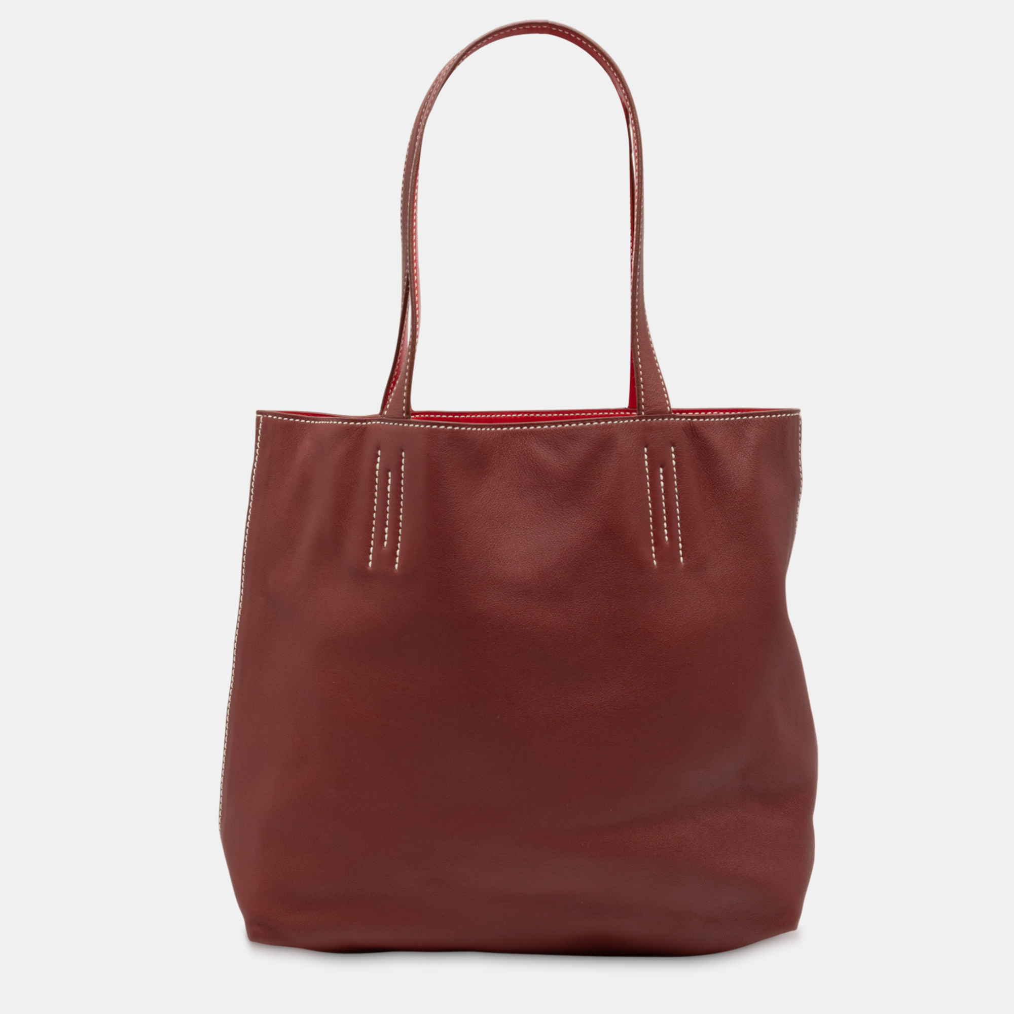

Hermes Rouge H Veau Sikkim Double Sens 28, Red