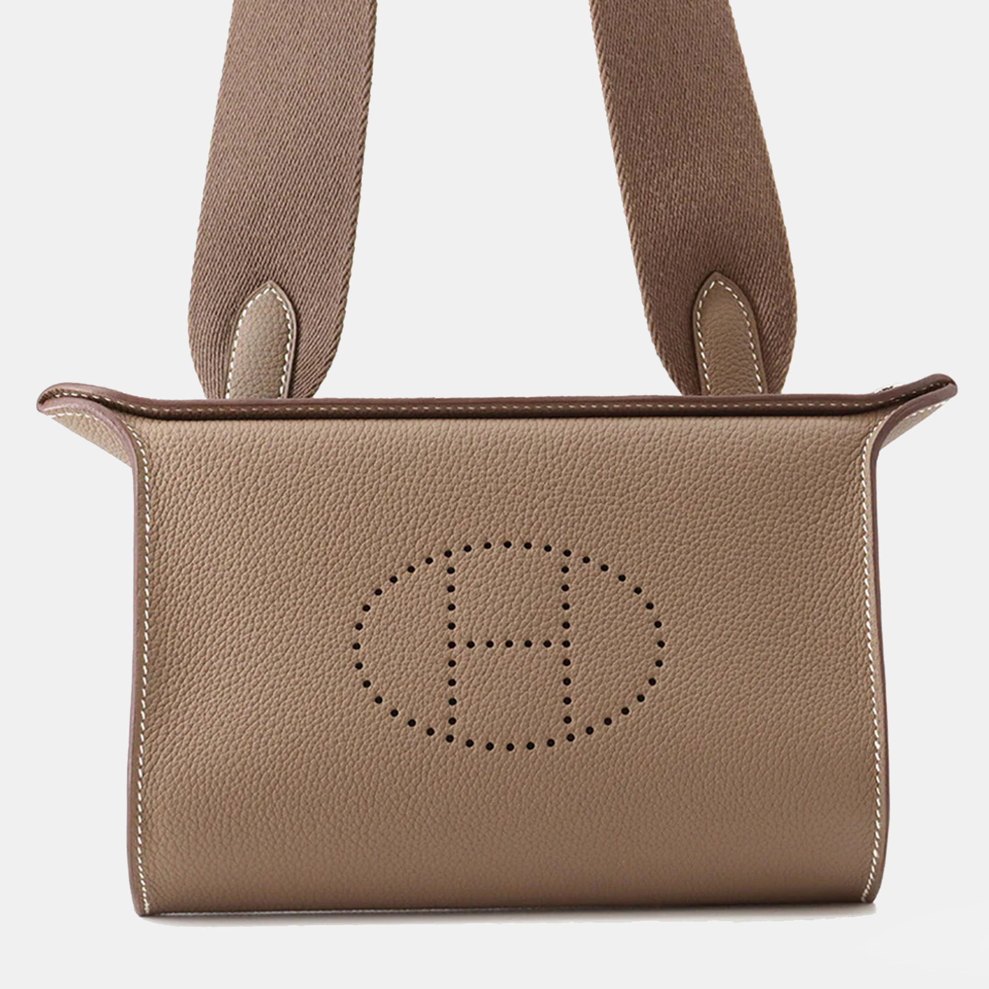 

Hermes Videpoches Etoupe Togo Leather, Brown