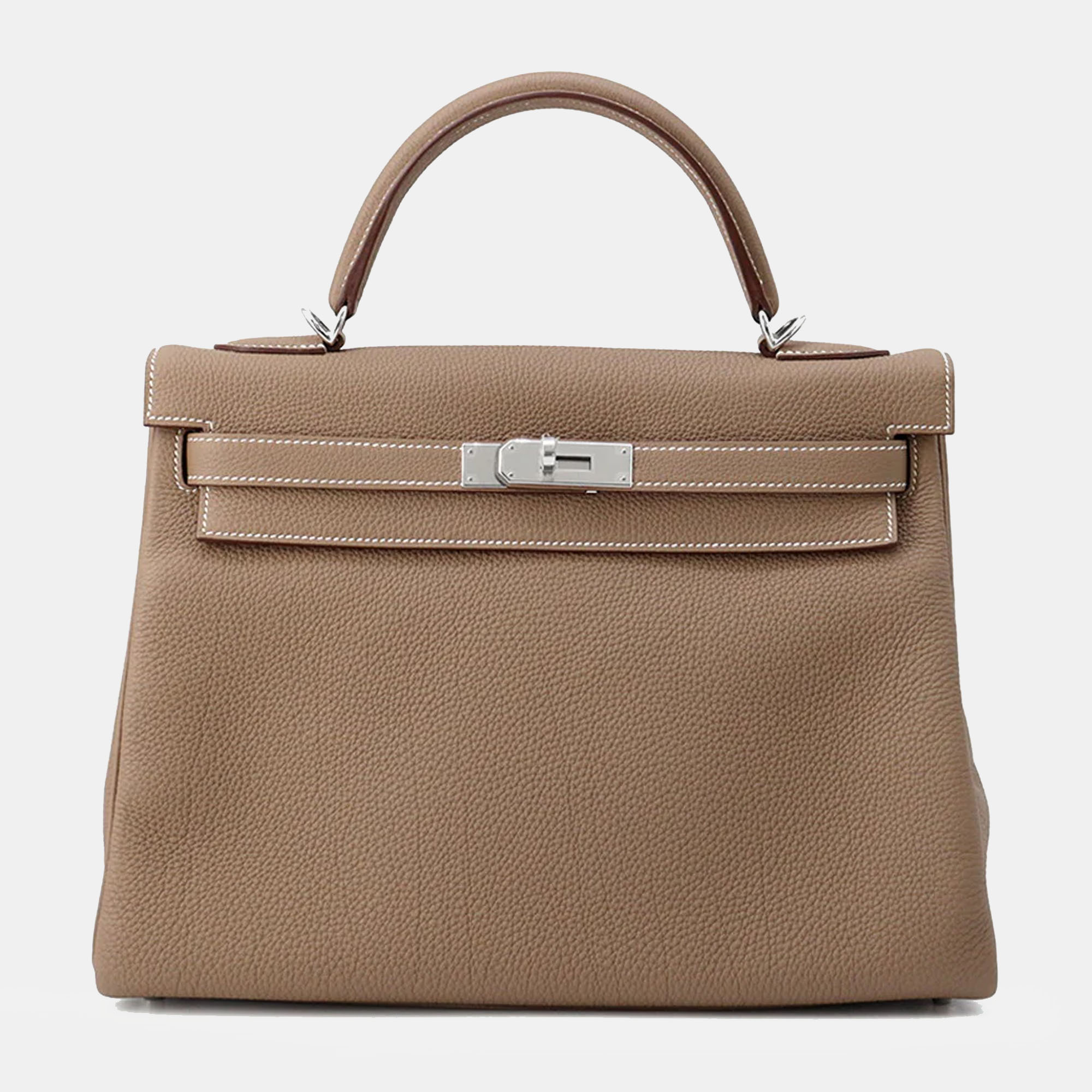 

Hermes Kelly Retourne Etoupe Togo Leather Size, Brown