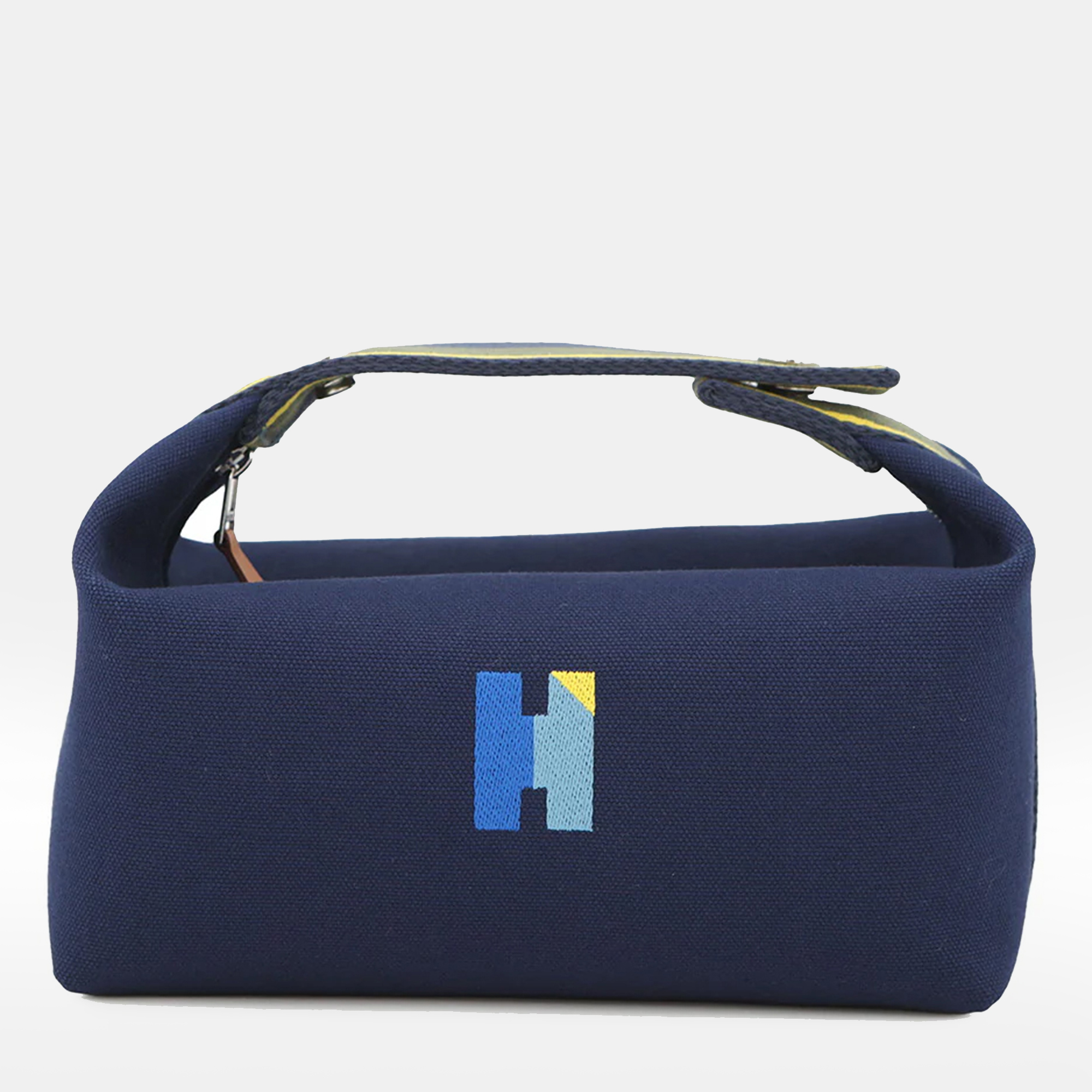 

Hermes Bride A Brac H Pavilion Marine Canvas Size Pm, Blue