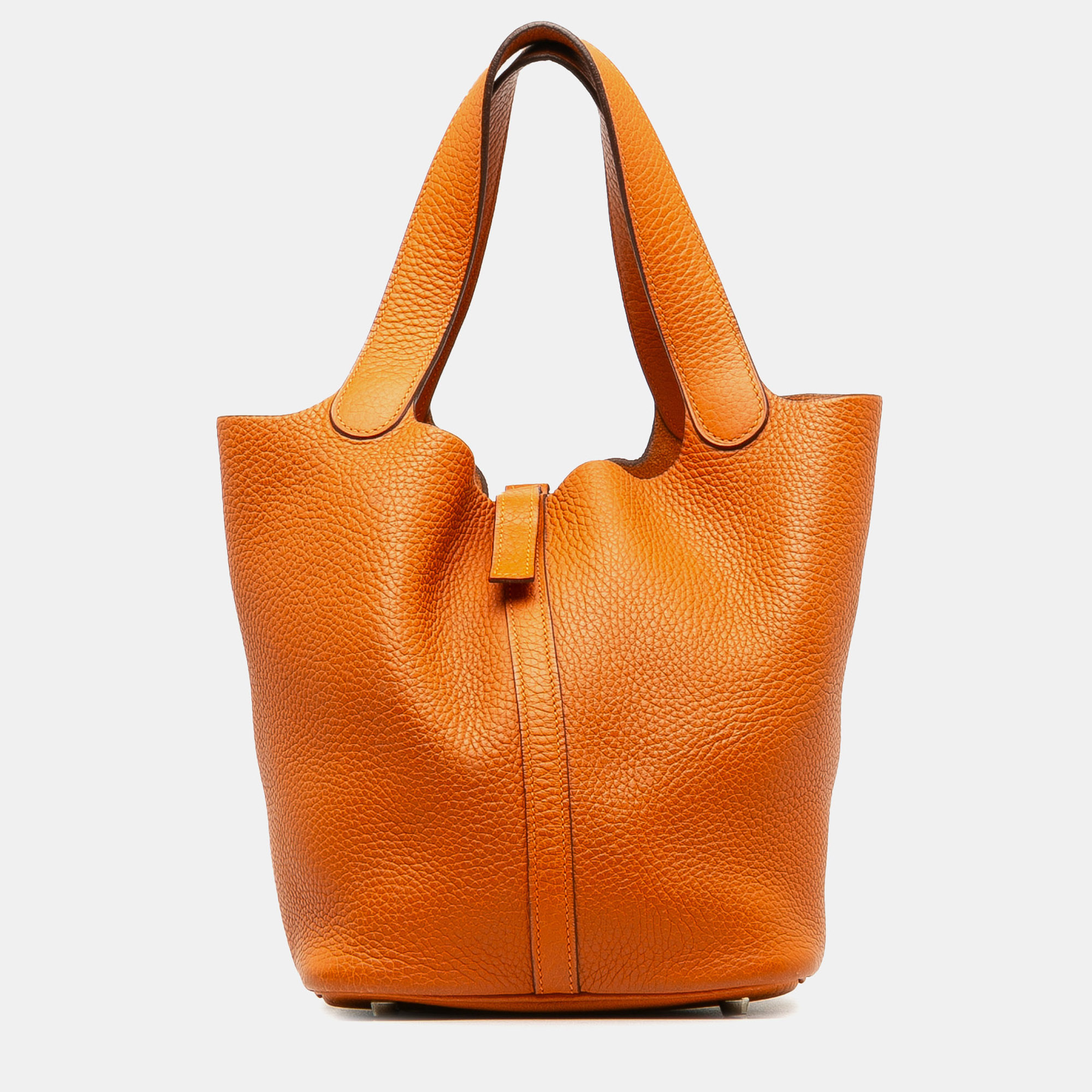 

Hermes Orange Clemence Picotin Lock 22