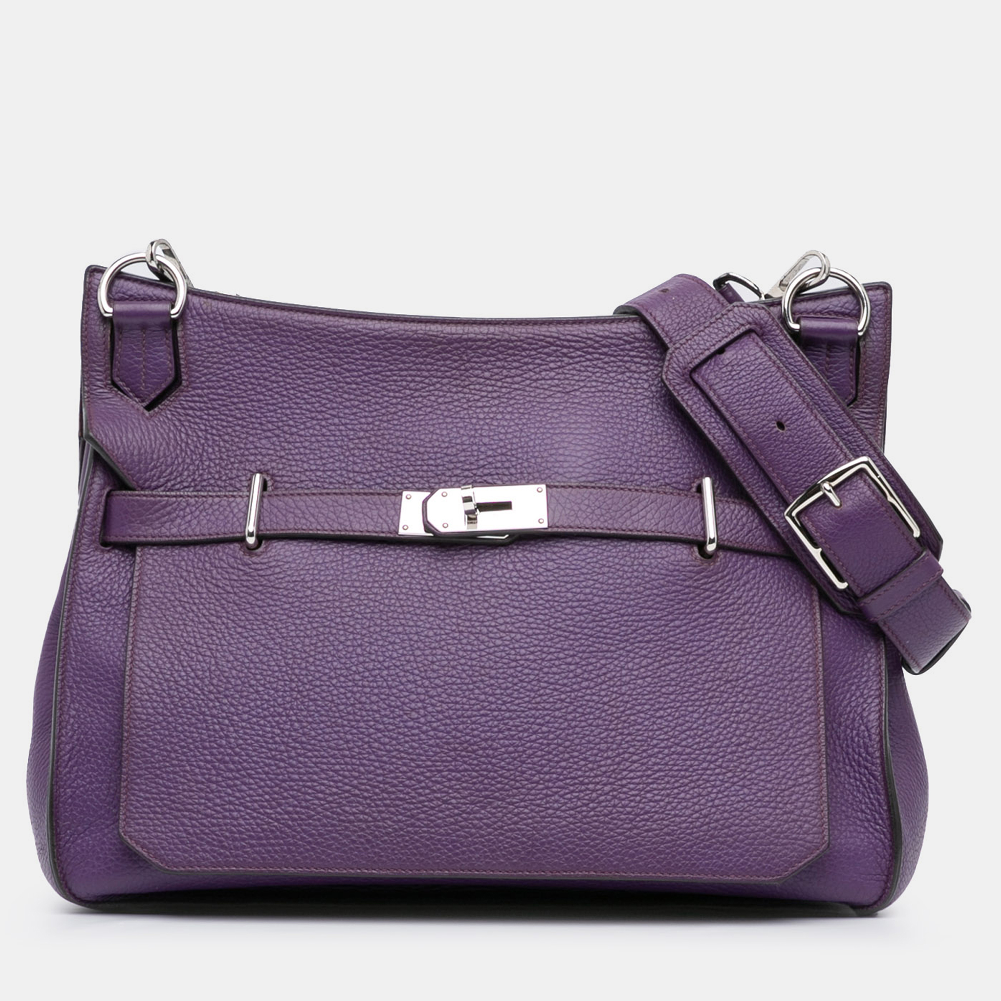 

Hermes Purple Clemence Jypsiere 34