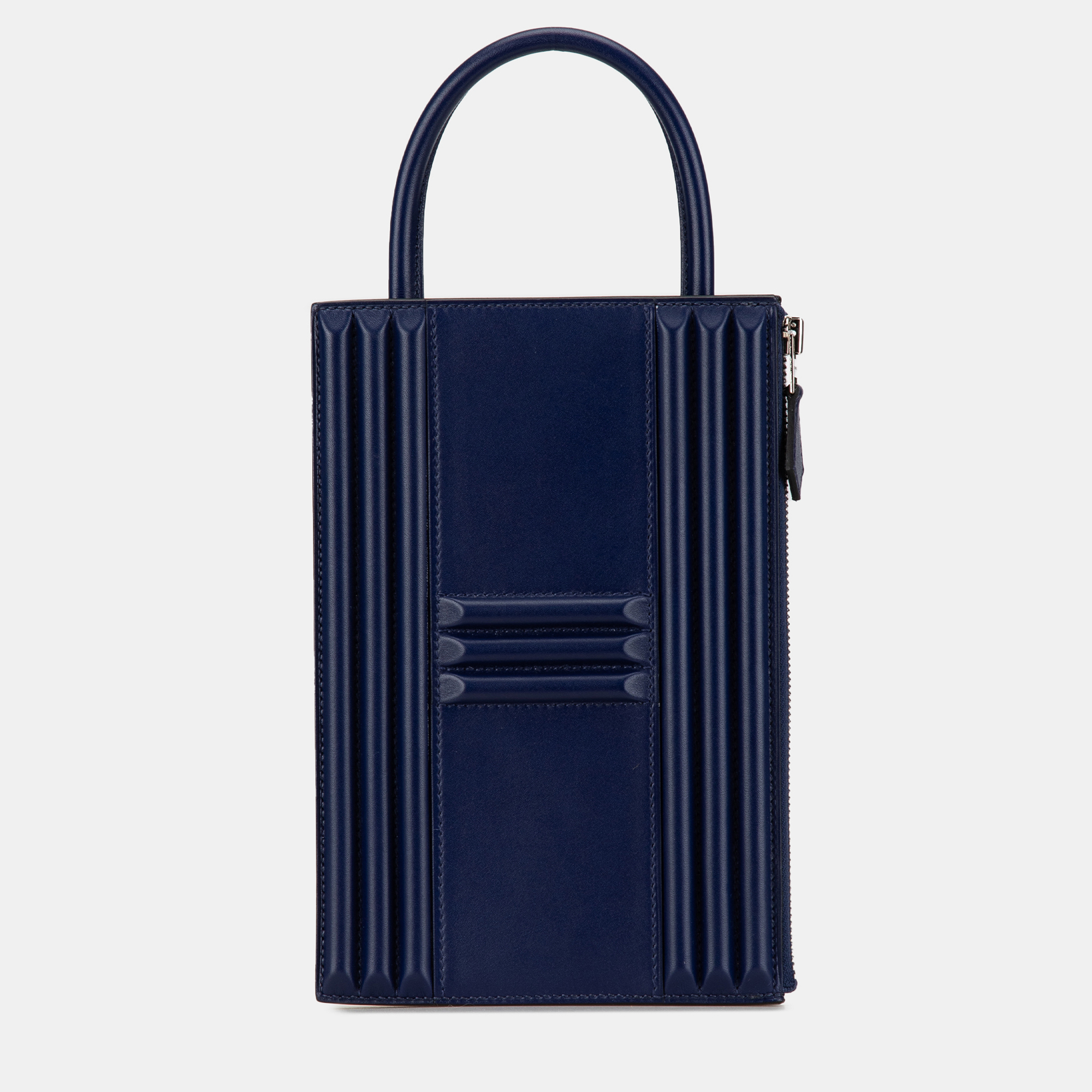 

Hermes Blue Tadelakt Kelly Cadena Handbag