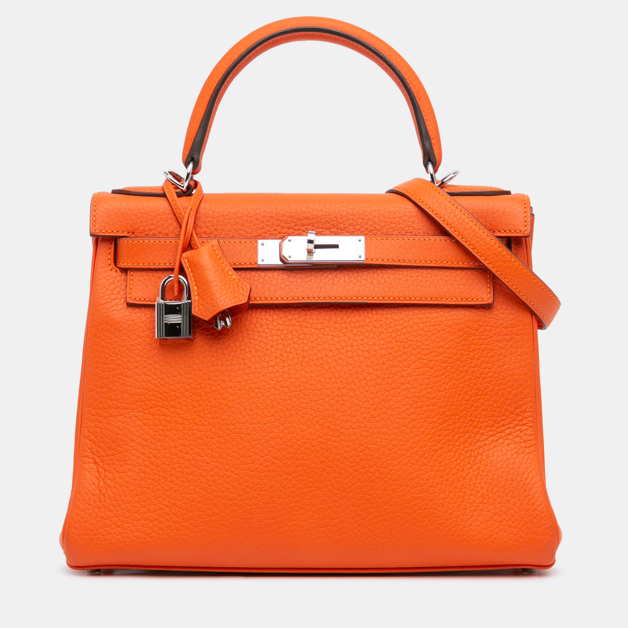 

Hermes Orange Togo Kelly II Retourne 28