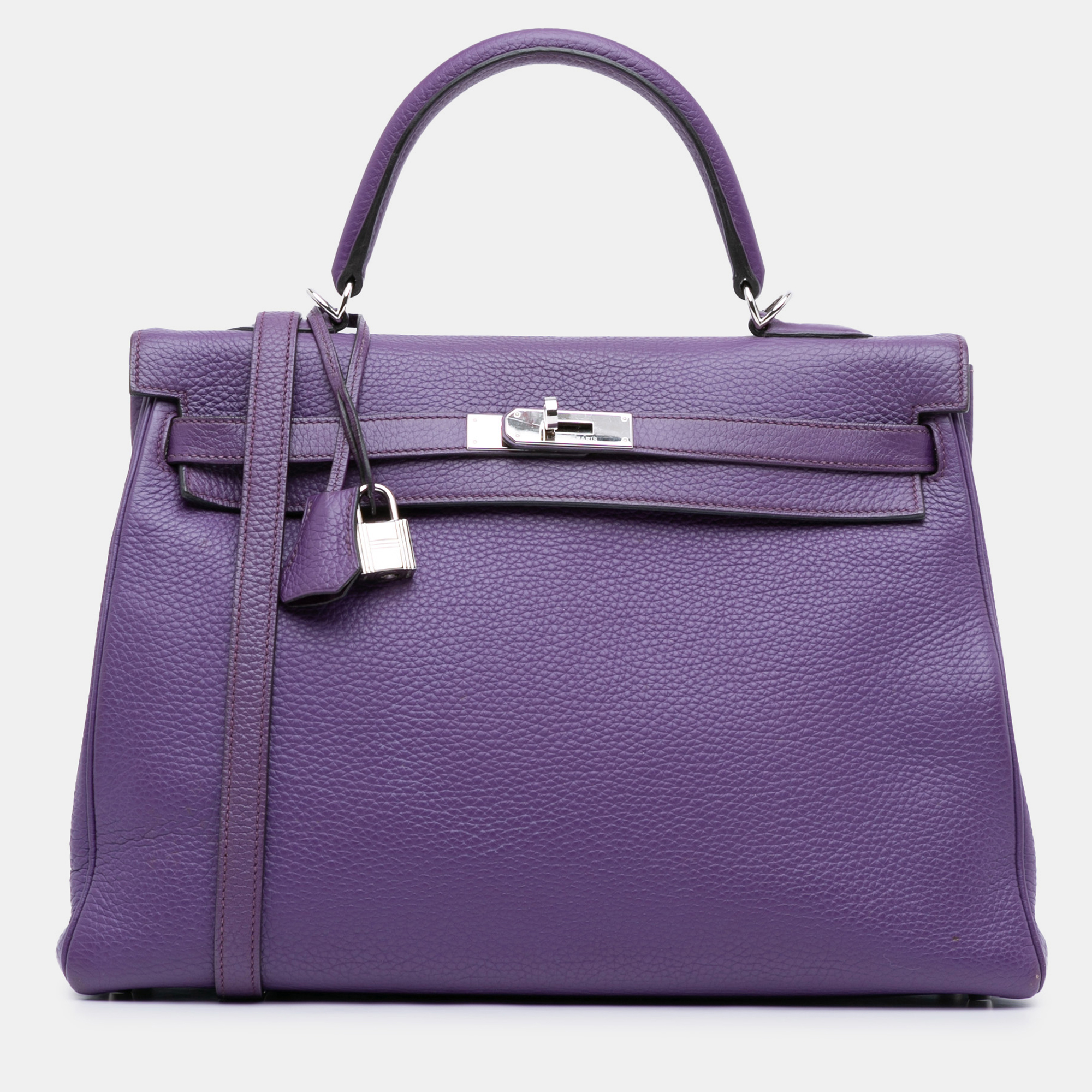 

Hermes Purple Togo Kelly II Retourne 35