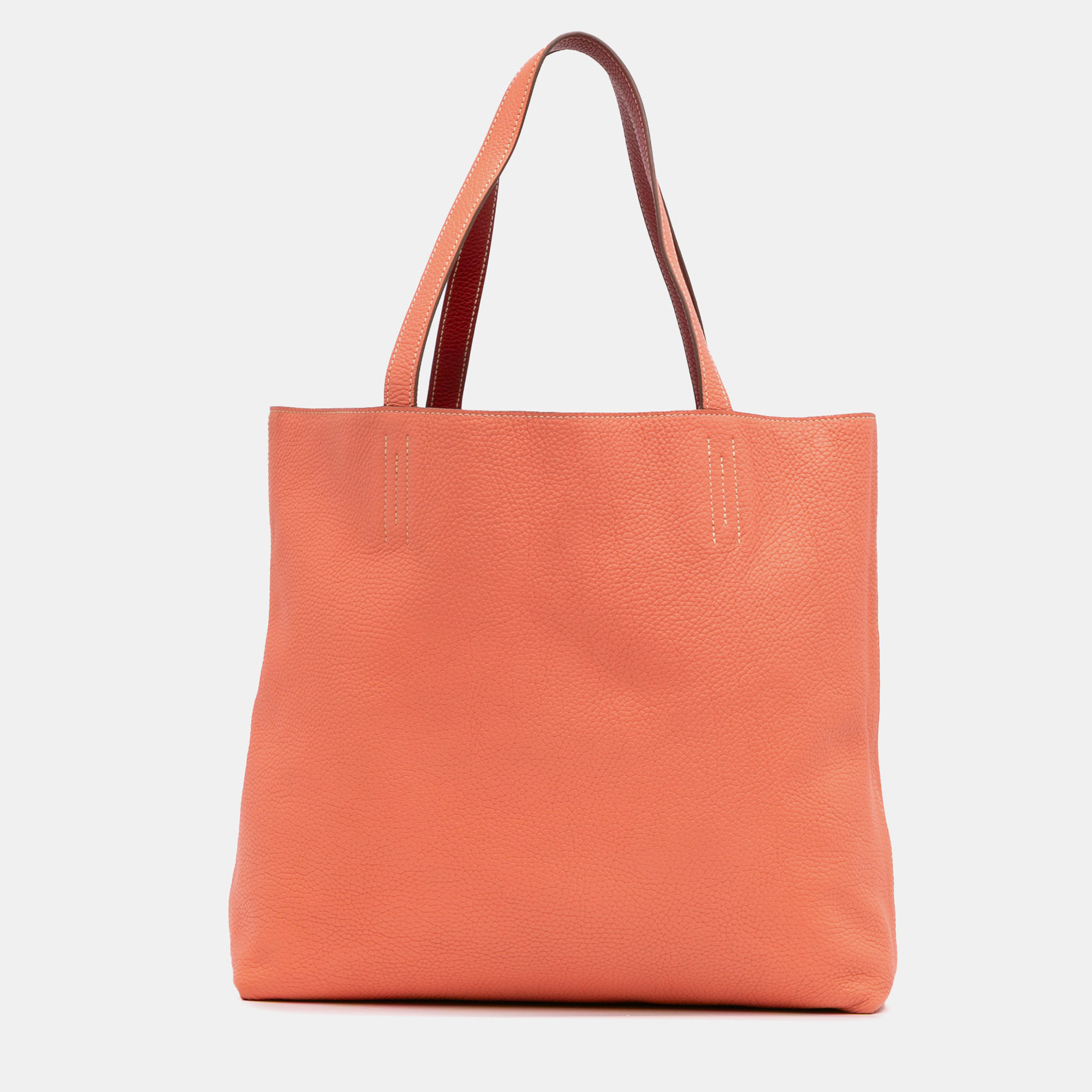 

Hermes Pink Red Clemence Double Sens 36