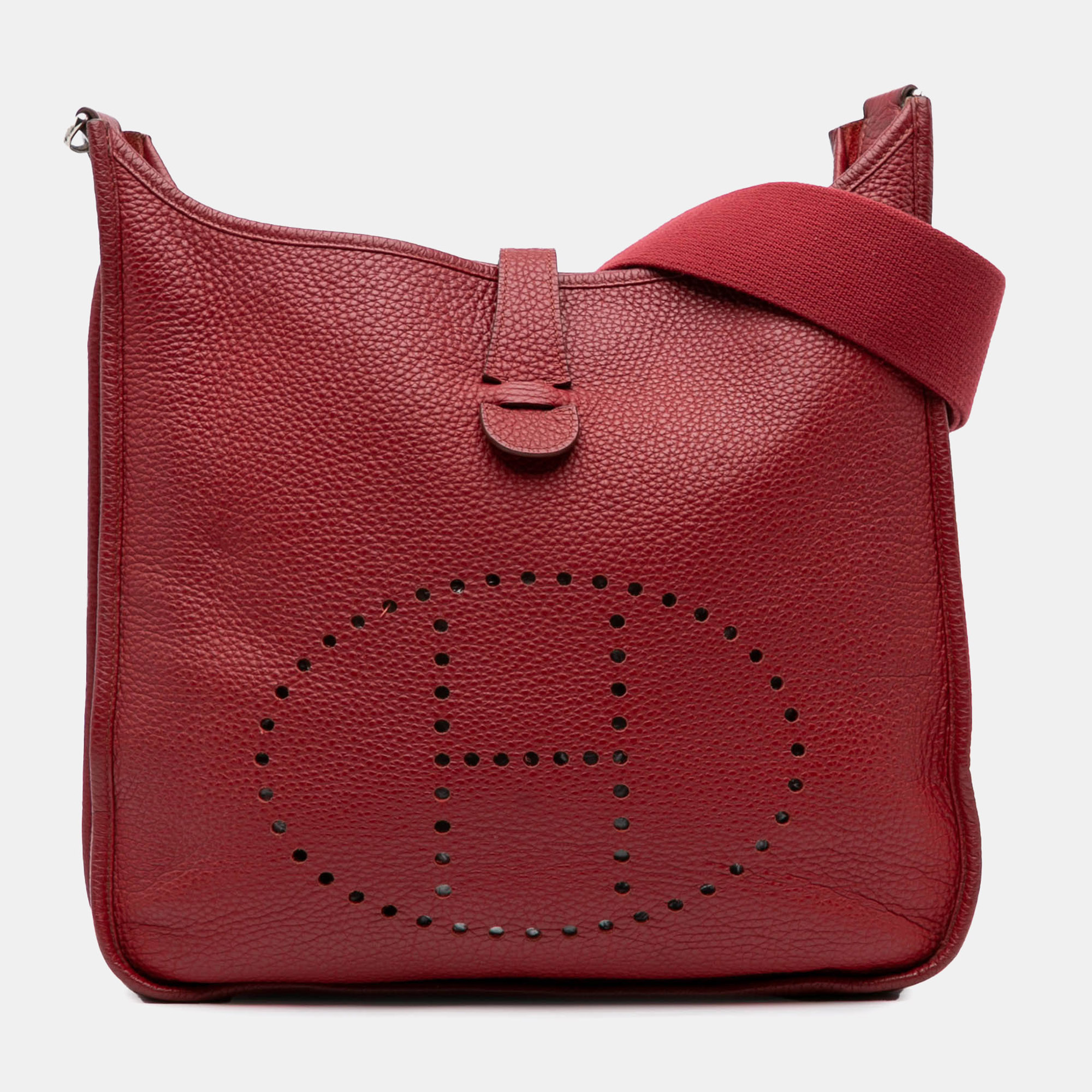 

Hermes Red Clemence Evelyne III 29