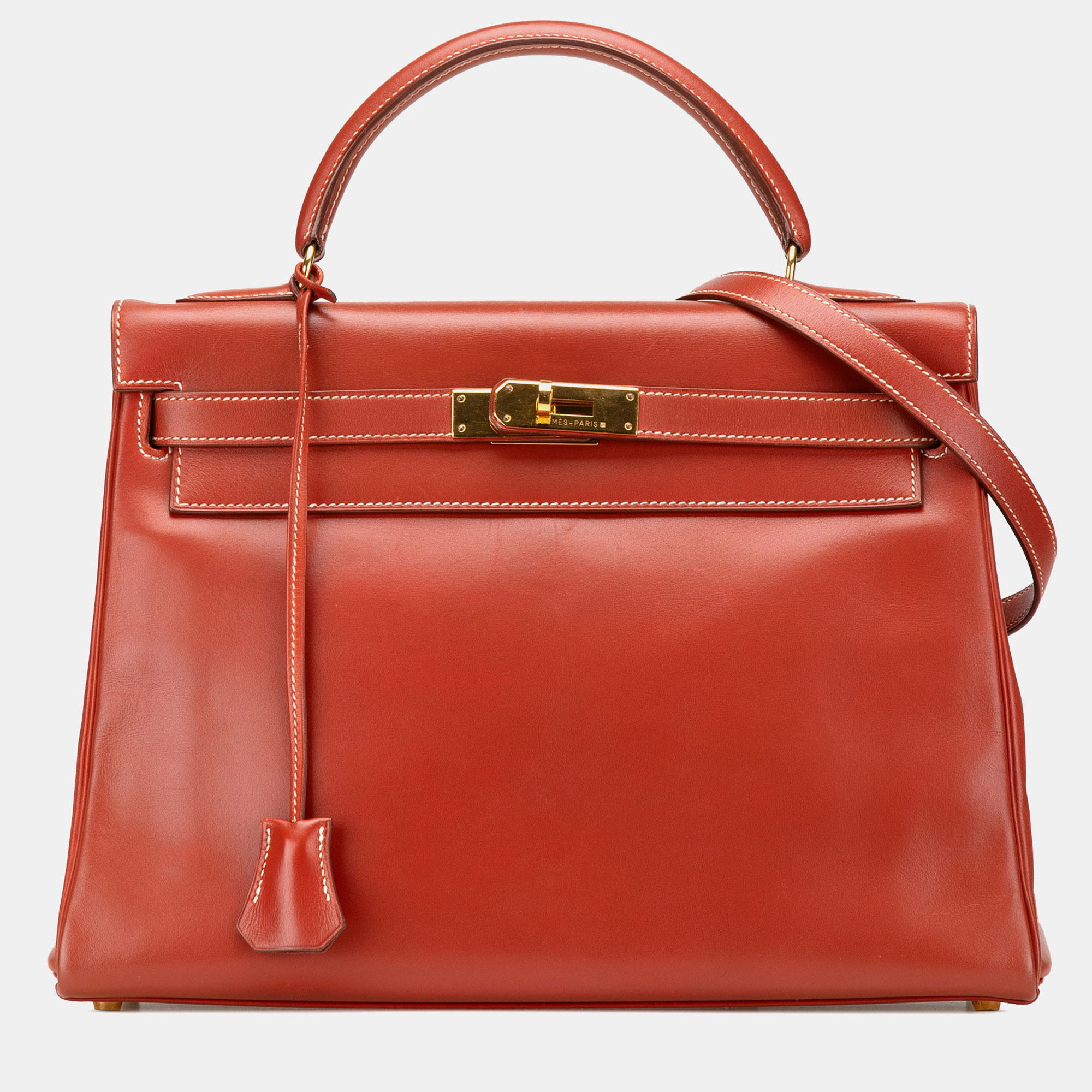 

Hermes Red Box Calf Kelly Retourne 32