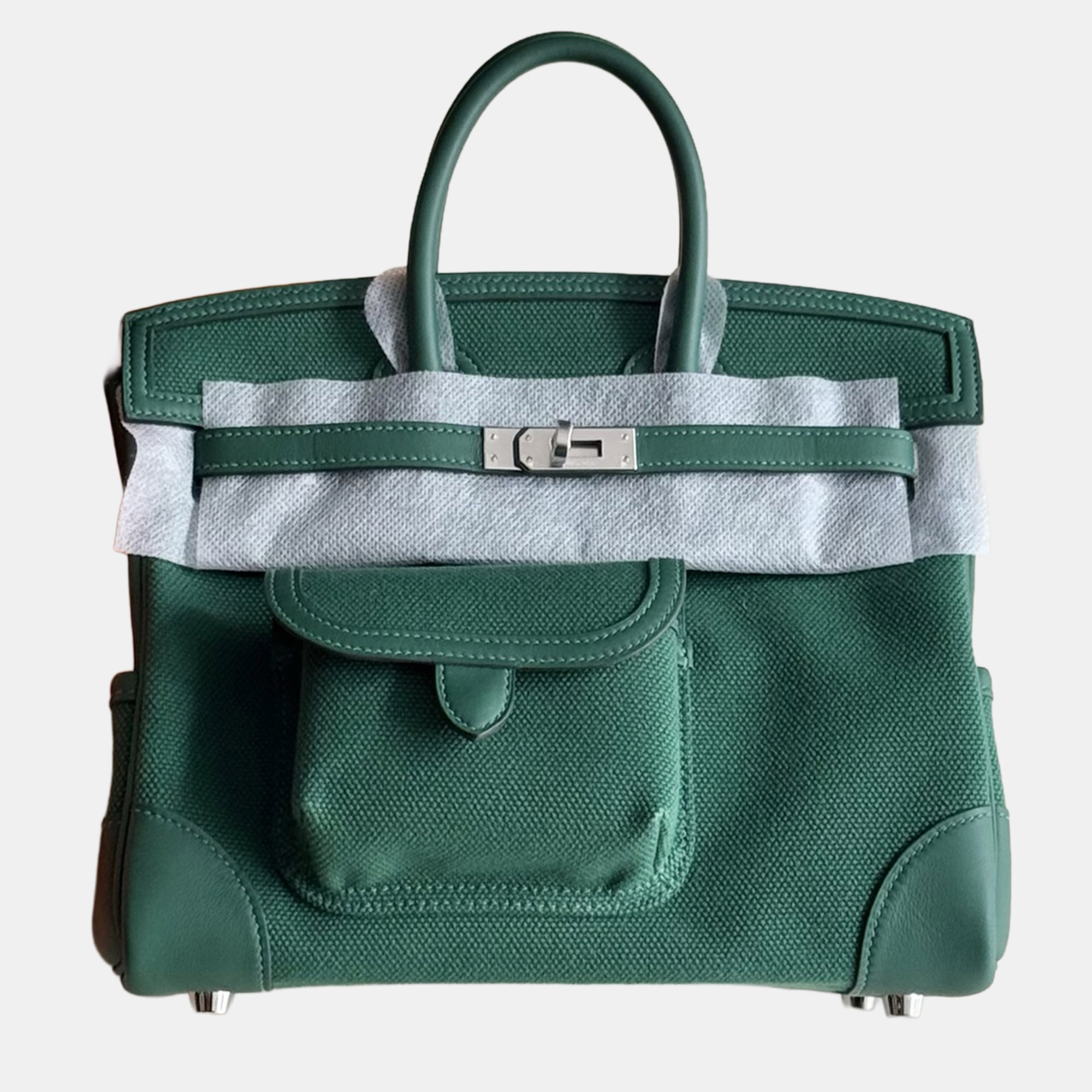 

Hermes Birkin 25 Cargo Vert Jade with Palladium Hardware, Green
