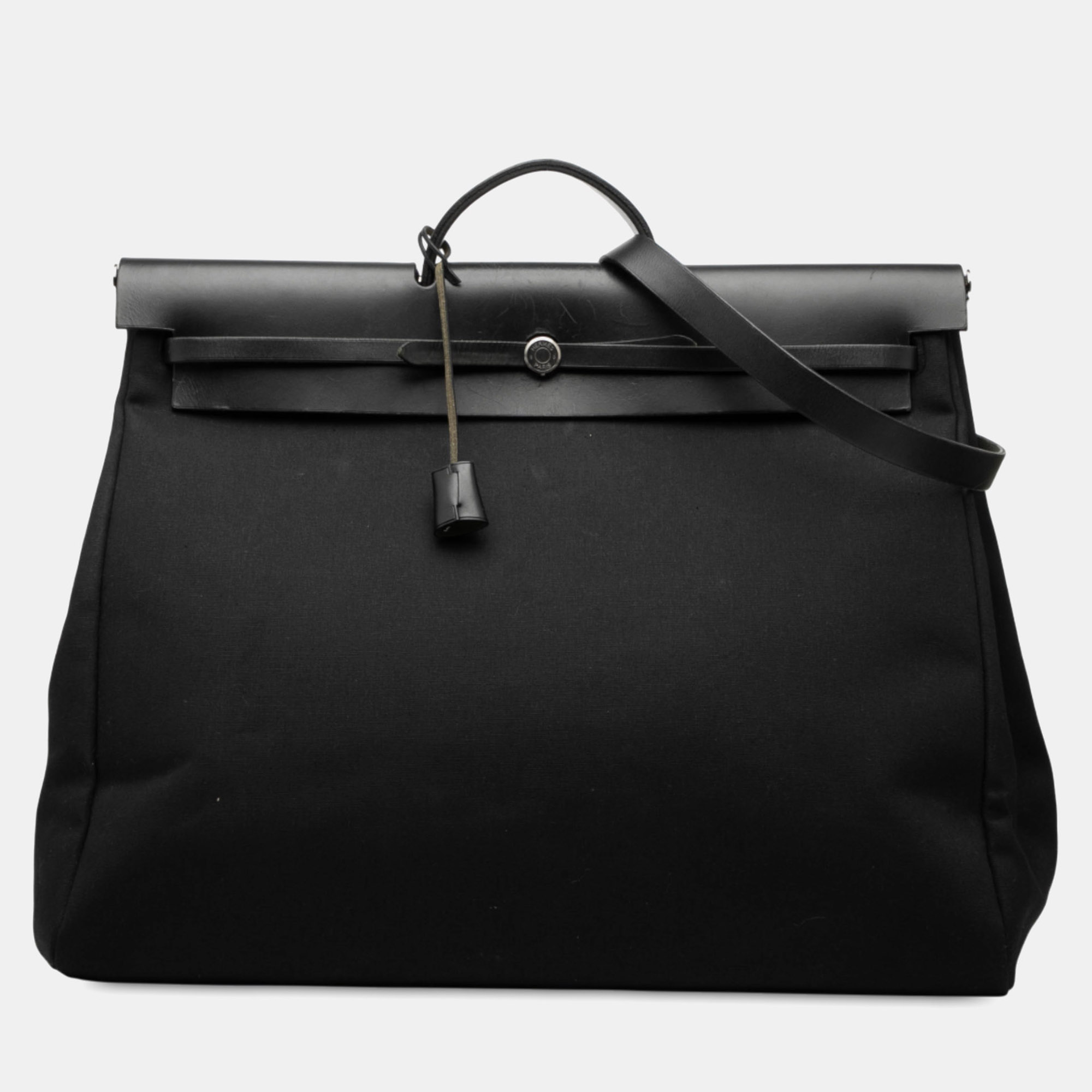 

Hermes Black Toile Militaire Vache Hunter Herbag Zip Retourne Cabine 50