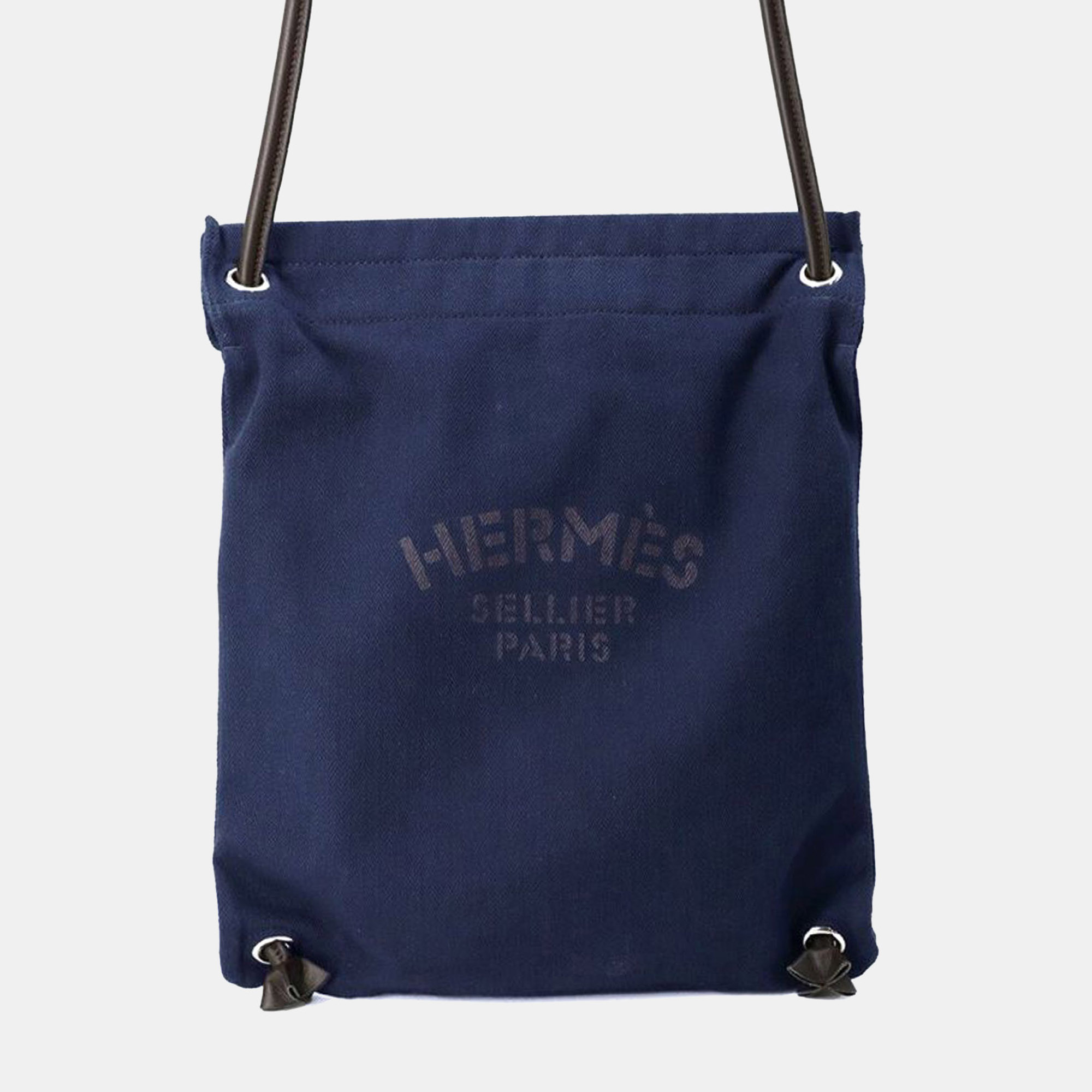 

Hermes Blue Toile Aline Grooming Bag