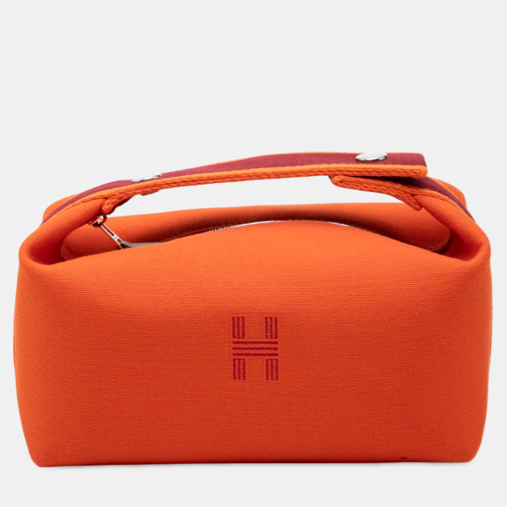 

Hermes Orange/Red Small Toile Bride A Brac Case