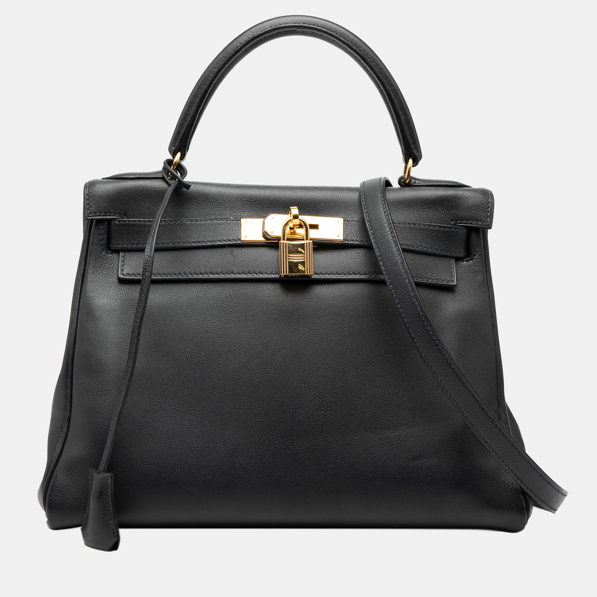 

Hermes Black Togo Kelly II Retourne 28