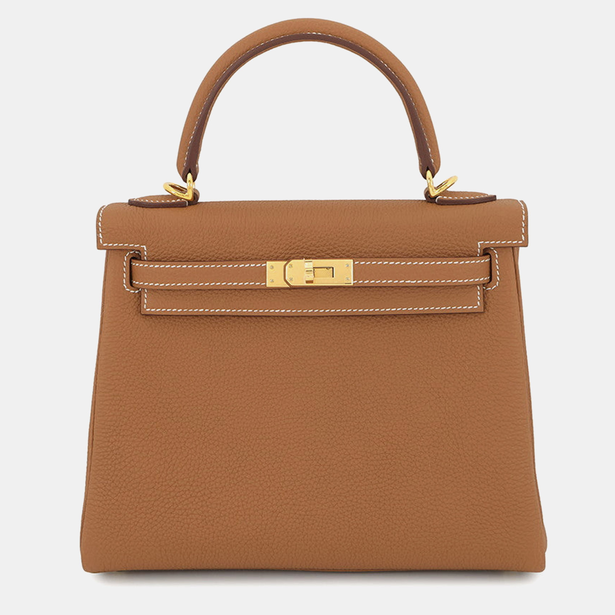 

Hermes Kelly Retourne Gold Togo Leather Size